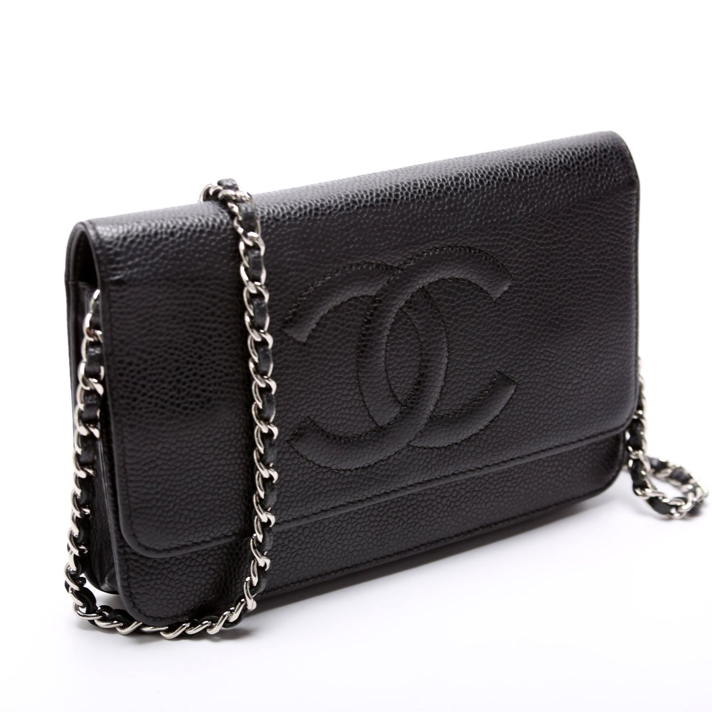 Chanel Wallet On Chain Timeless CC Caviar Black Bag