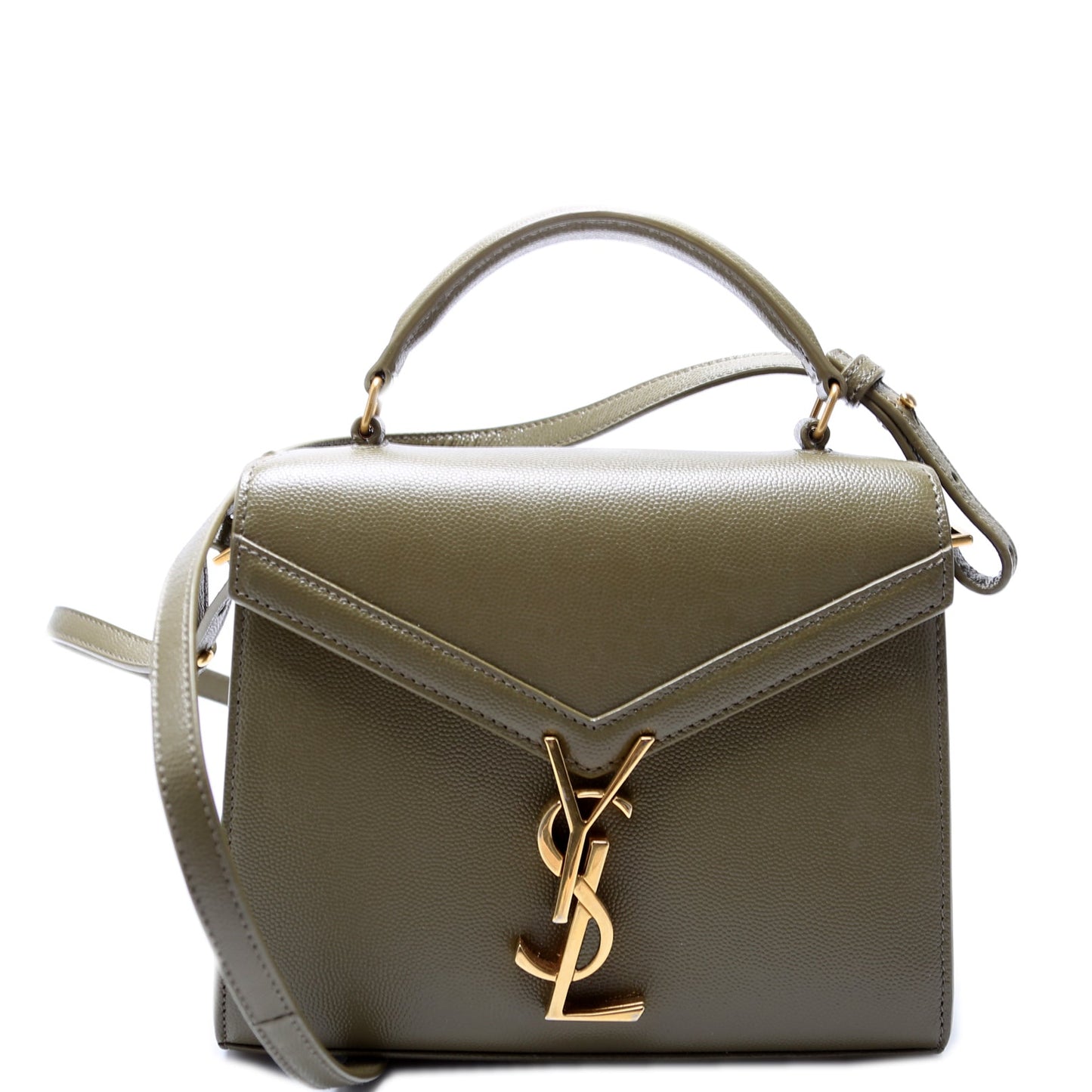 Saint Laurent 623930 Cassandra Top Handle Green Bag