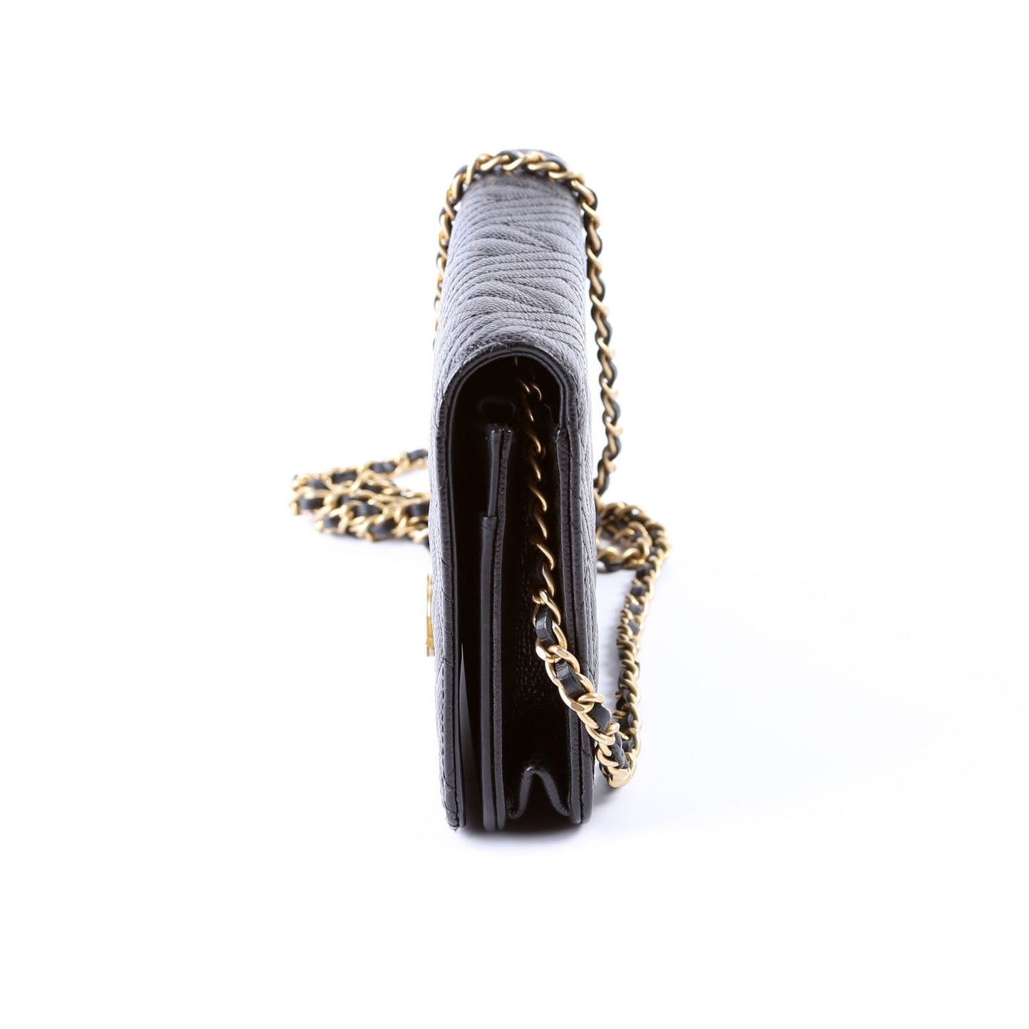 Chanel WOC Ancient Greek Quilted Caviar Black Bag