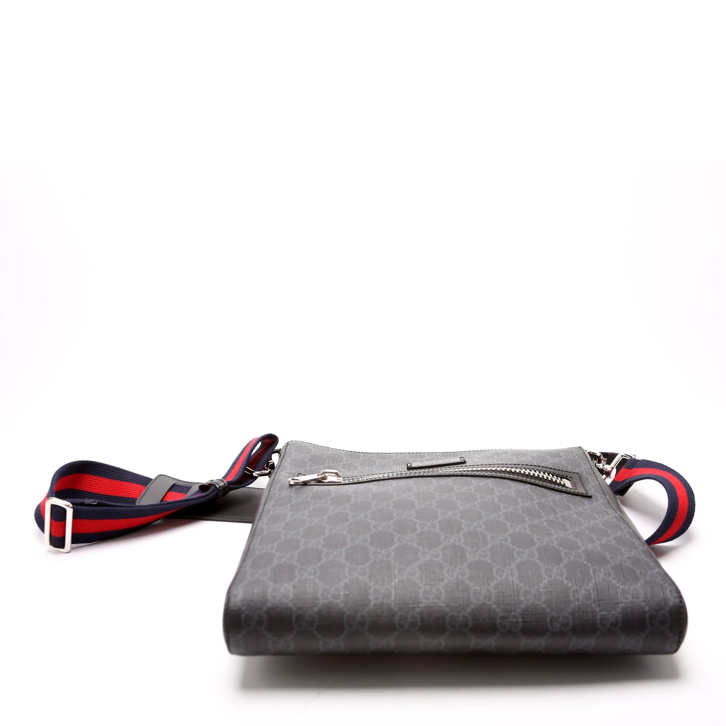 Gucci 474137 GG Supreme Messenger Black Bag
