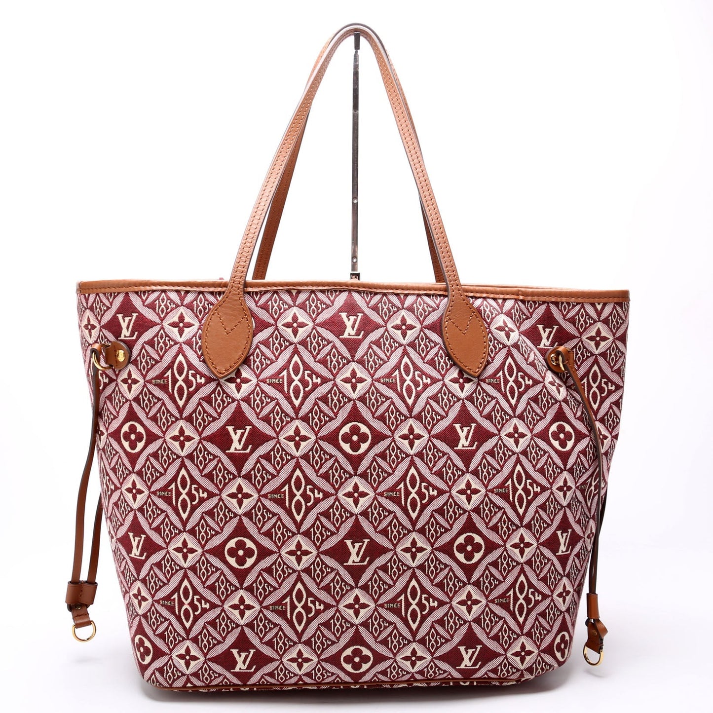 Louis Vuitton Neverfull With Wallet MM Since 1854 Jacquard Burgundy