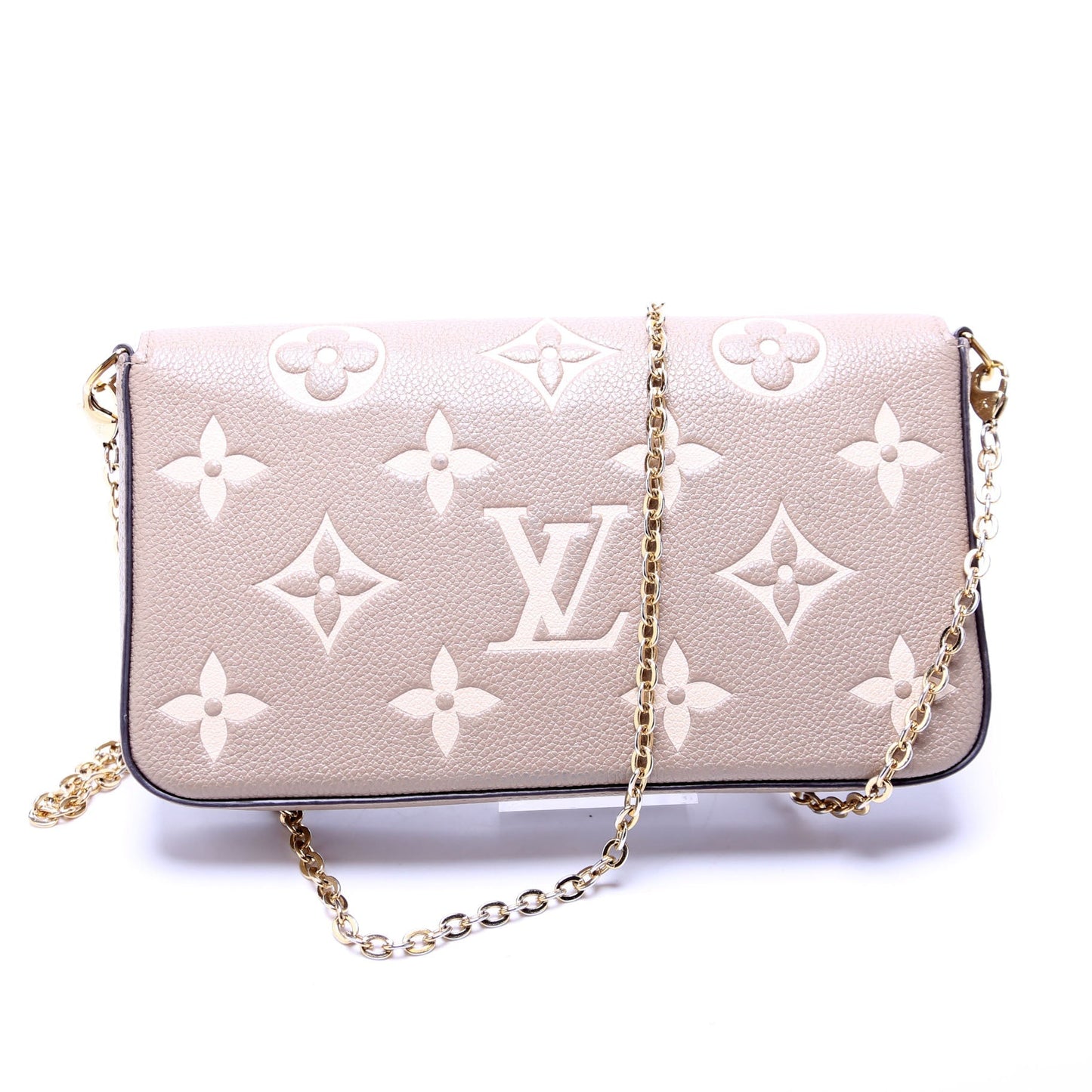 Louis Vuitton Pochette Felicie Bicolor Empreinte Turtle Dove