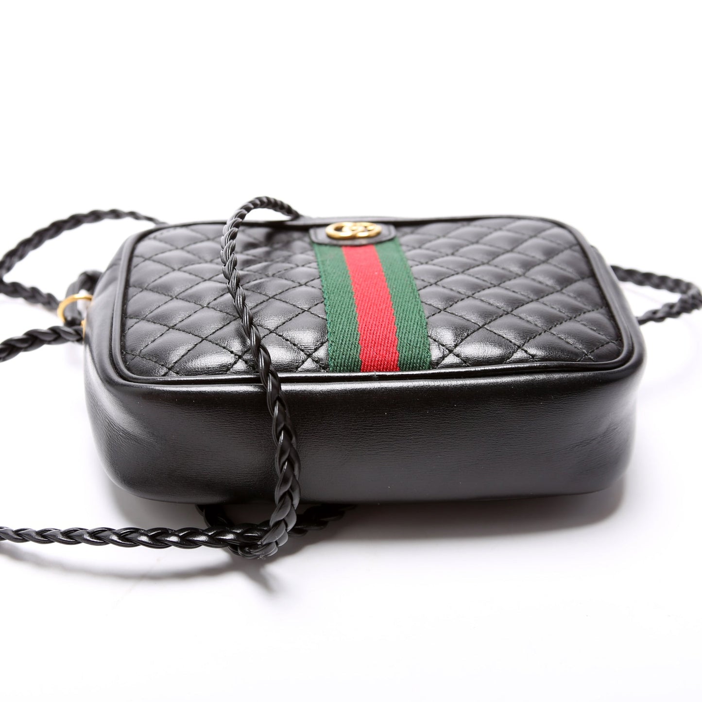 Gucci 536441 Trapuntata Leather Mini Black Bag