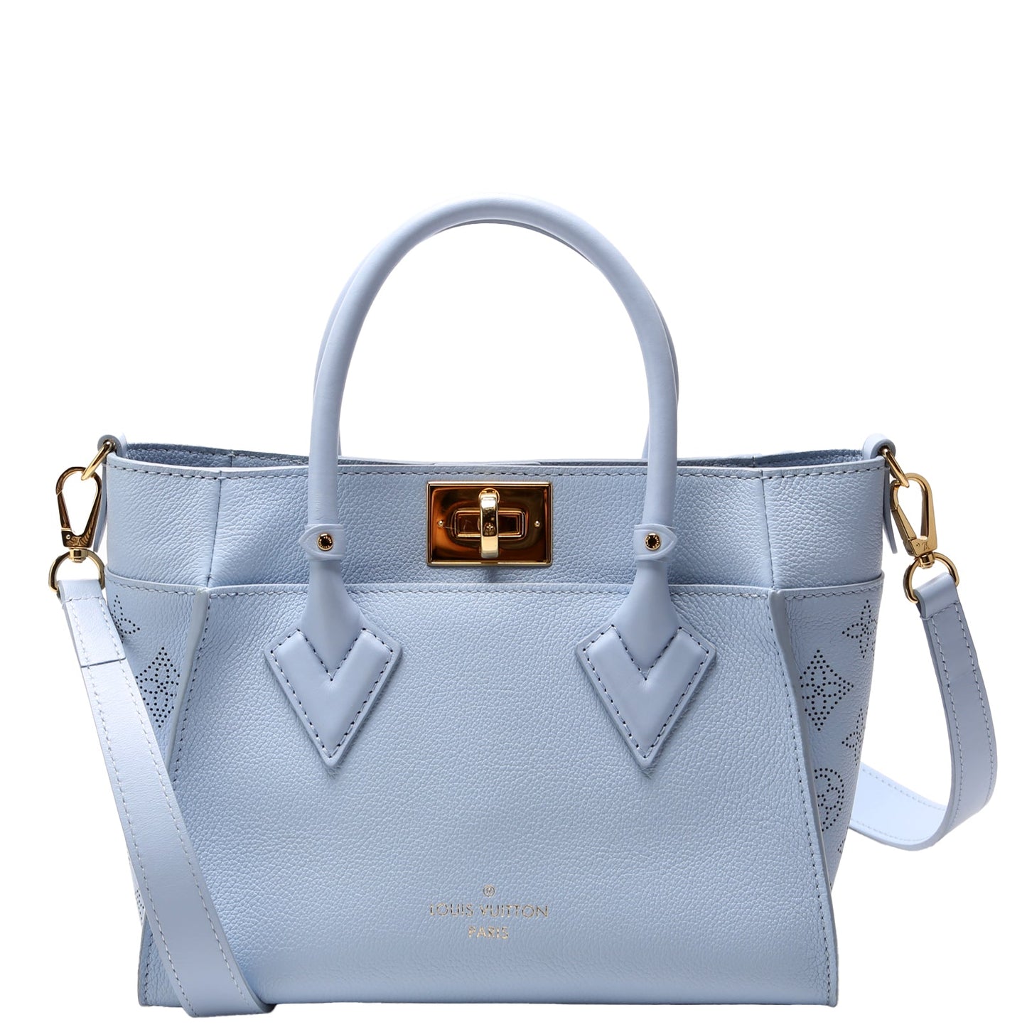 Louis Vuitton On My Side PM Calfskin/Mahina Sides Blue