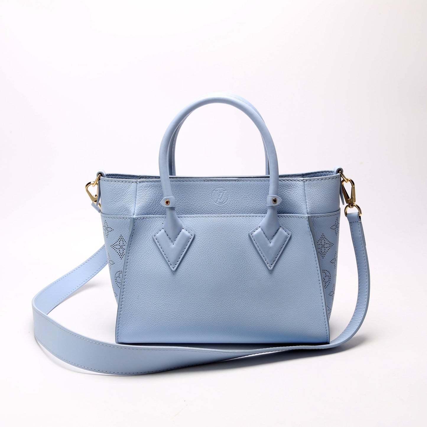 Louis Vuitton On My Side PM Calfskin/Mahina Sides Blue