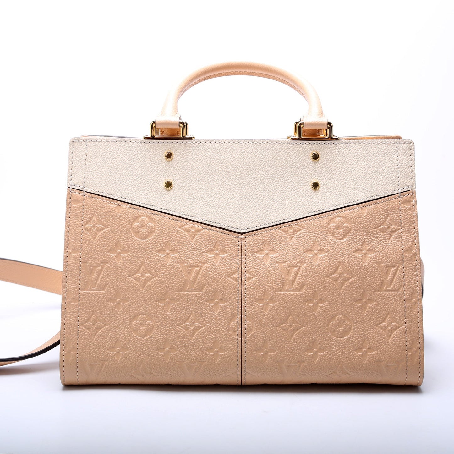 Louis Vuitton Sully PM Empreinte Peach/Cream