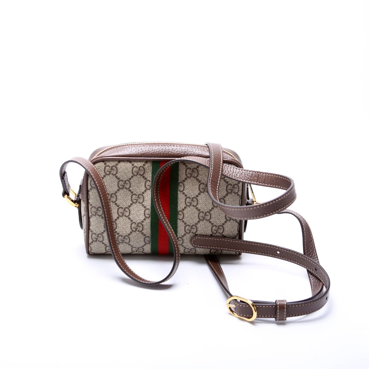 Gucci 517080 Ophidia Small Shoulder Brown Bag