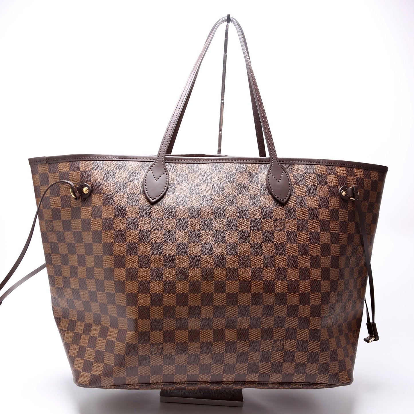 Louis Vuitton Neverfull W/Wallet GM Damier Ebene Red