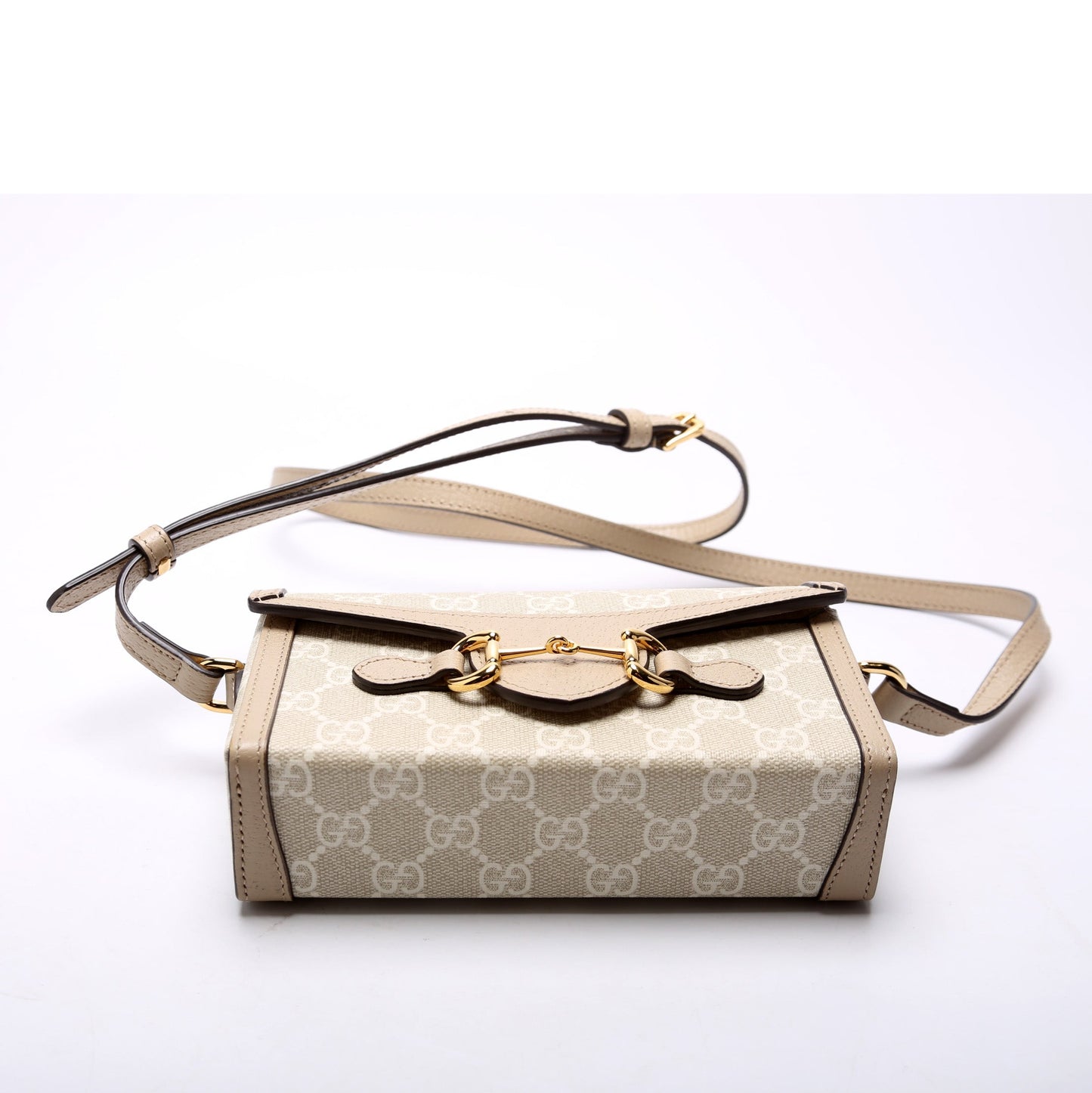 Gucci 699296 1955 Horsebit Mini Beige Bag