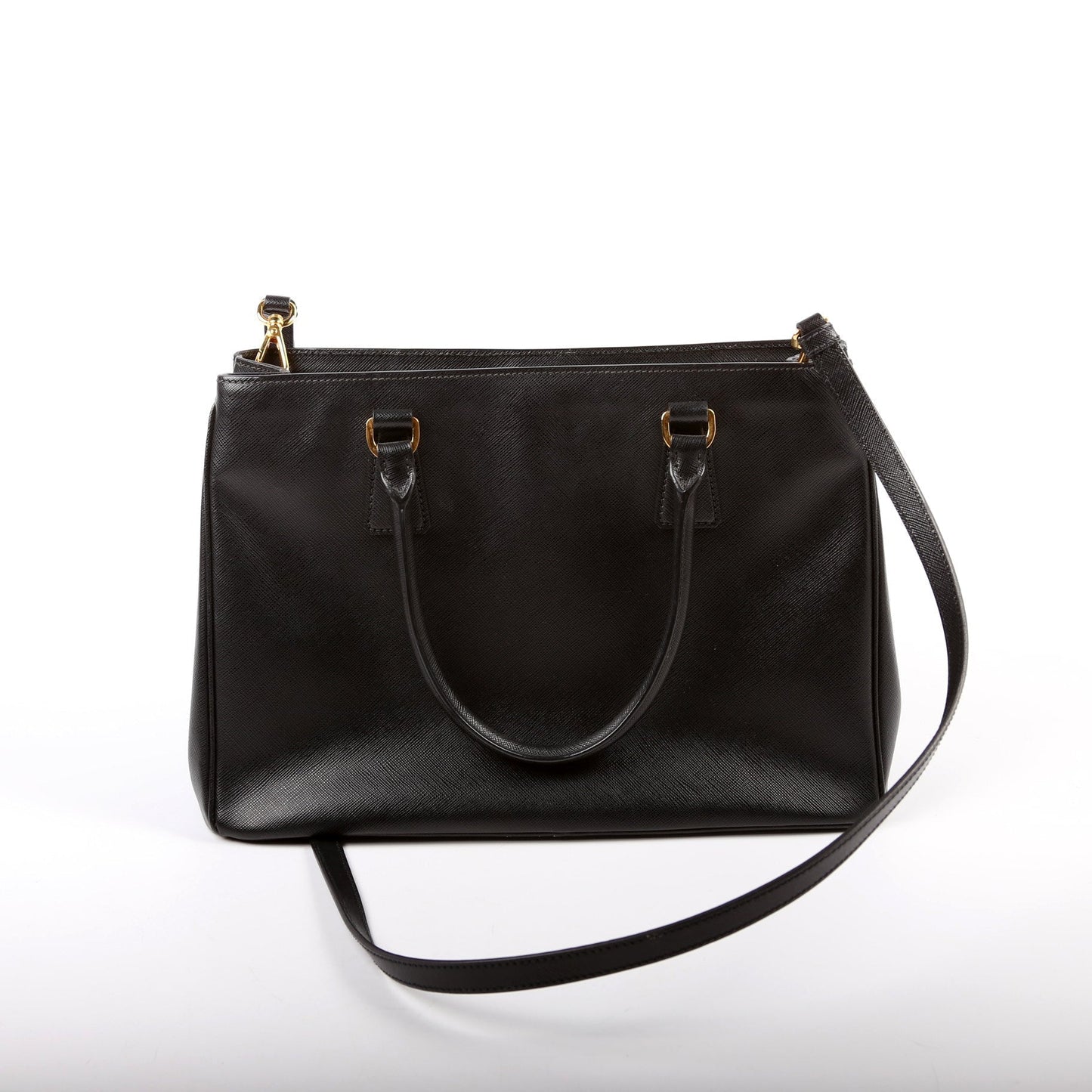 Prada Saffiano Lux Tote Medium Black Bag