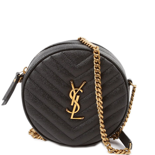 Saint Laurent Grain De Round Camera Black Bag