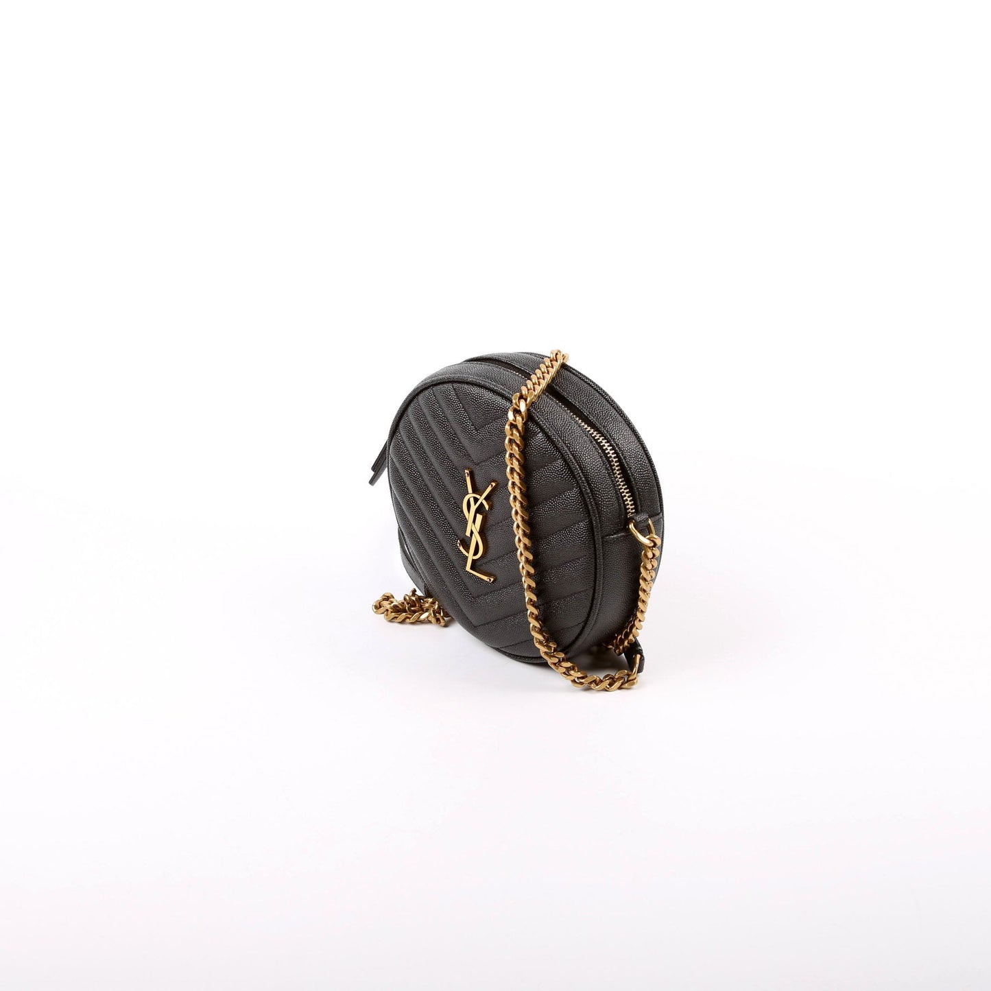 Saint Laurent Grain De Round Camera Black Bag