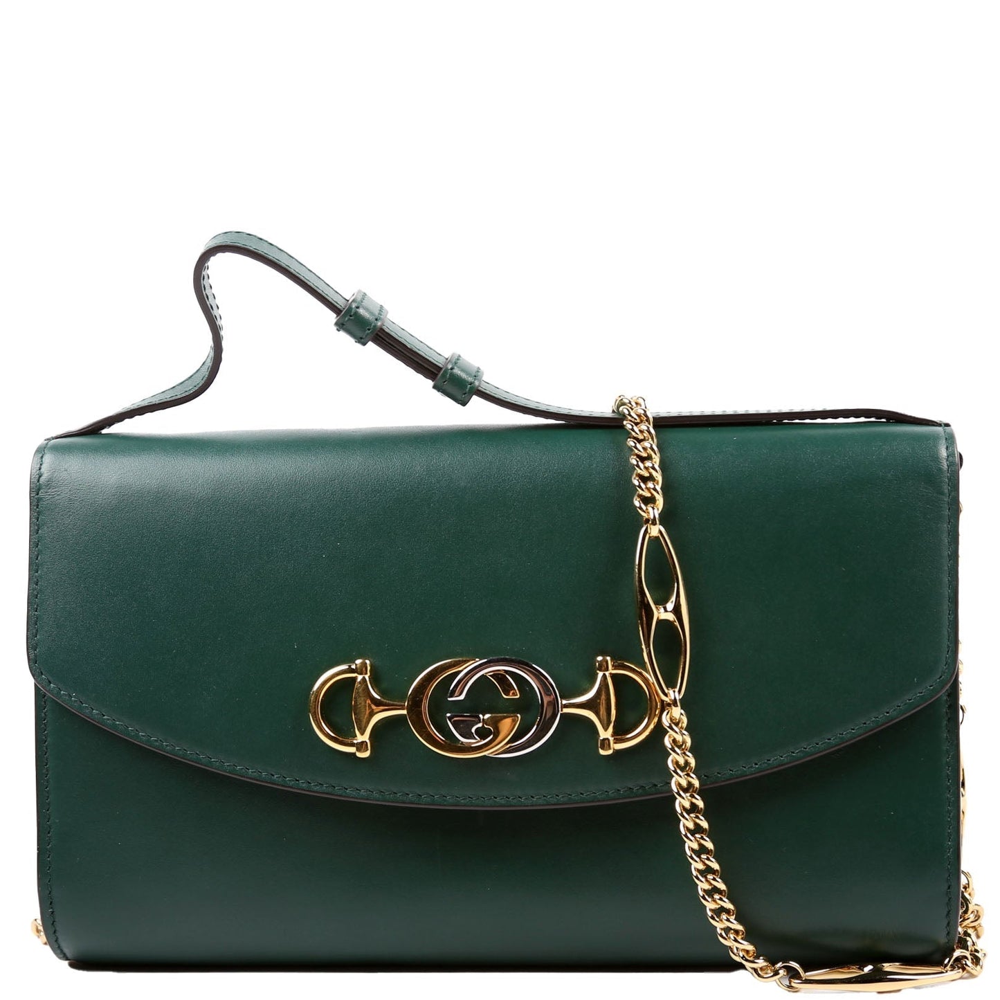 Gucci 564718 Zumi Calf Mini Shoulder Green Bag