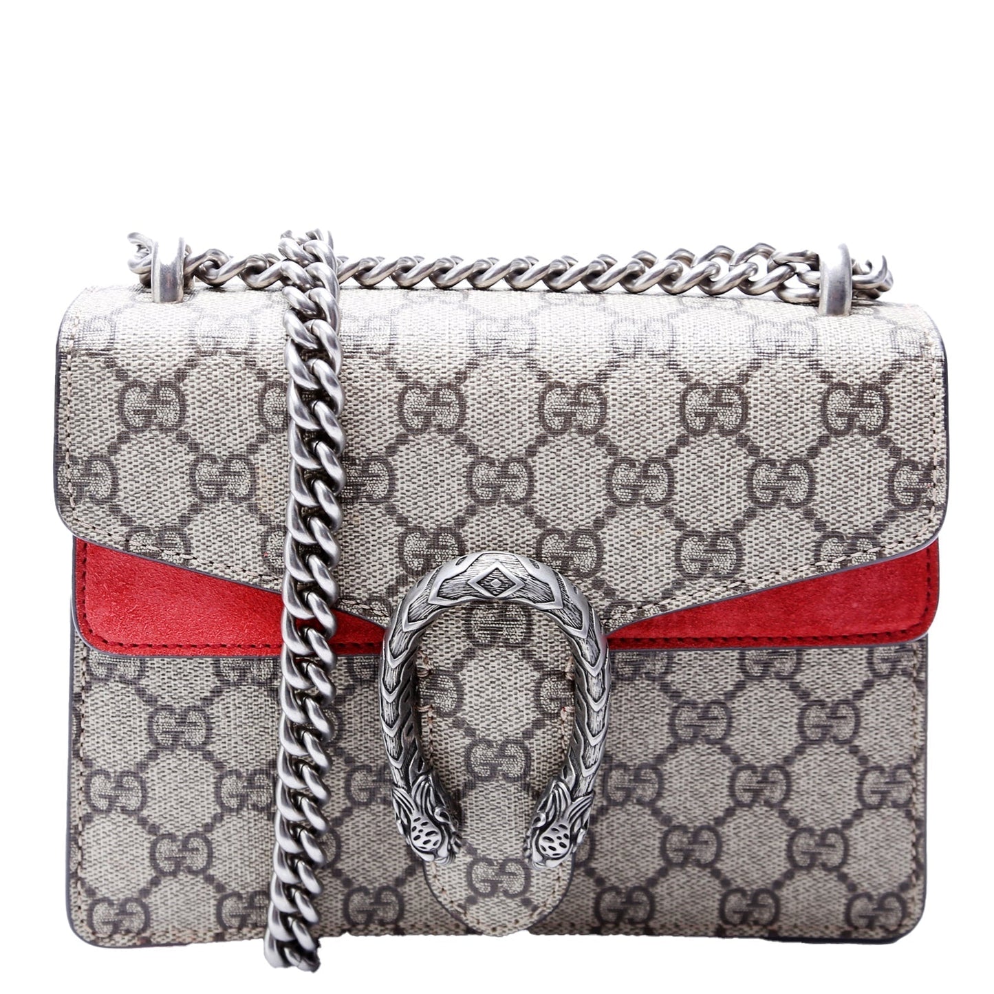 Gucci 421970 Dionysus GG Shoulder Mini Red Bag
