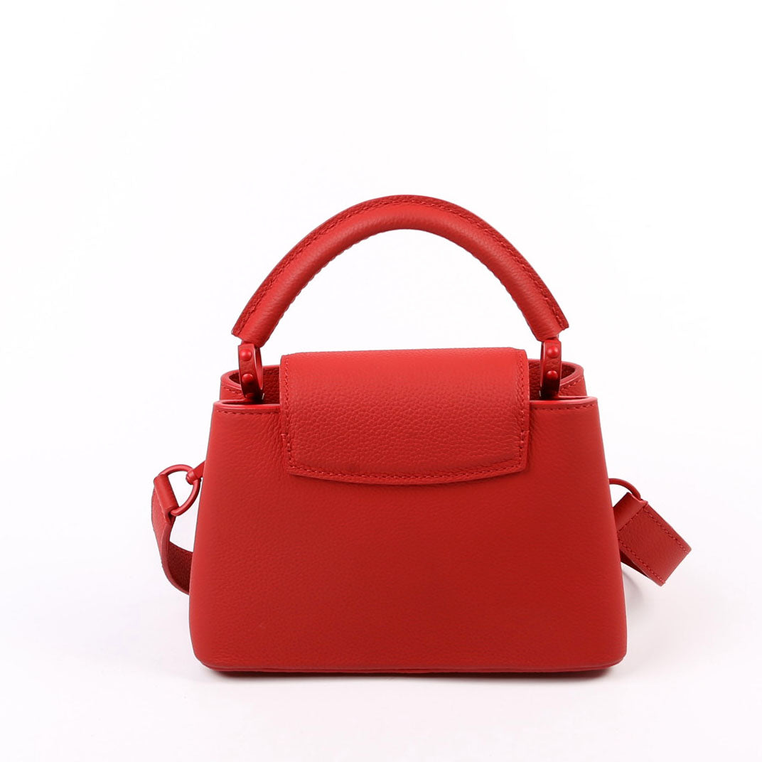 Louis Vuitton Capucines Mini Taurillon Monochrome Red
