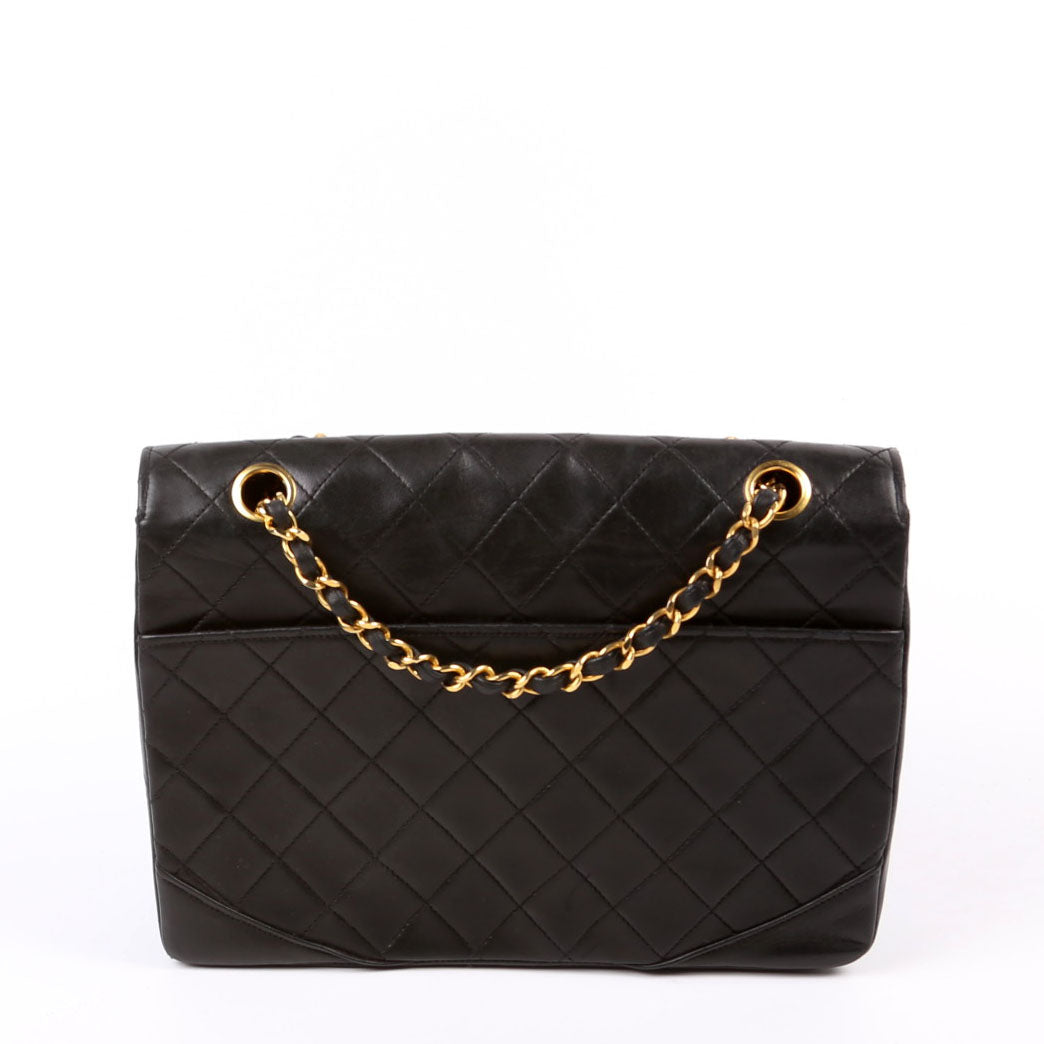Chanel CC Flap Shoulder Quilted Lambskin Vintage 0M Bag