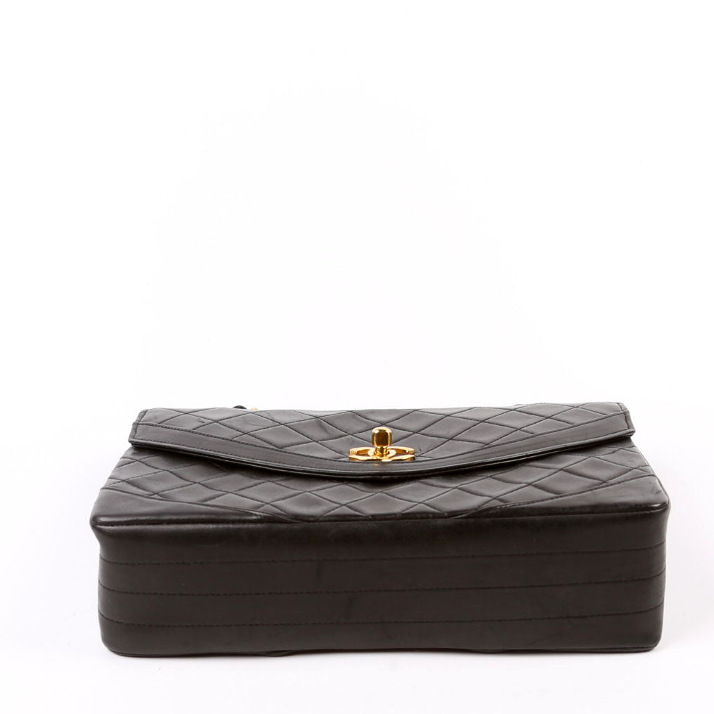Chanel CC Flap Shoulder Quilted Lambskin Vintage 0M Bag