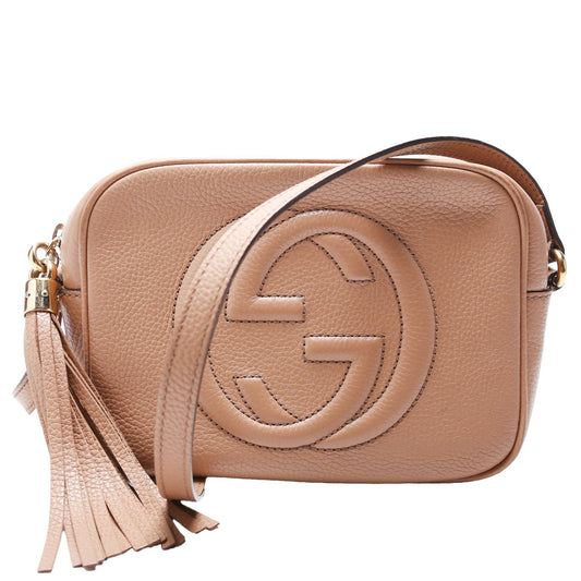 Gucci 308364 Soho Disco Crossbody Tan Bag