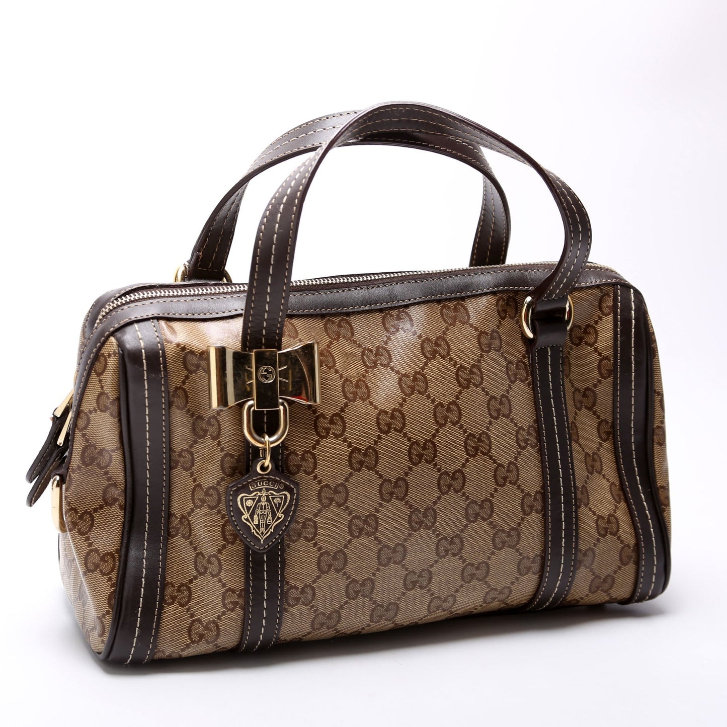 Gucci 181487 Duchessa Crystal Medium Boston Bag