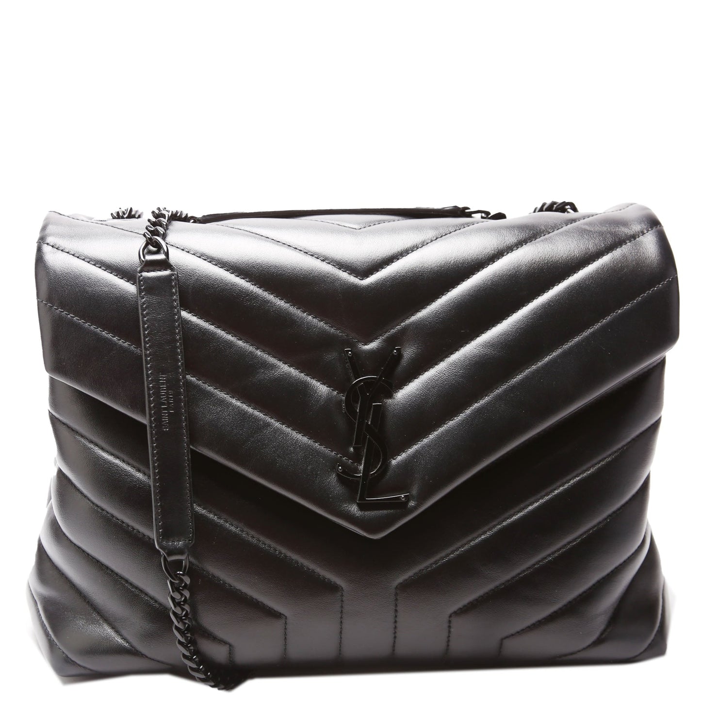 Saint Laurent LouLou Medium Quilted 574946 Black Bag