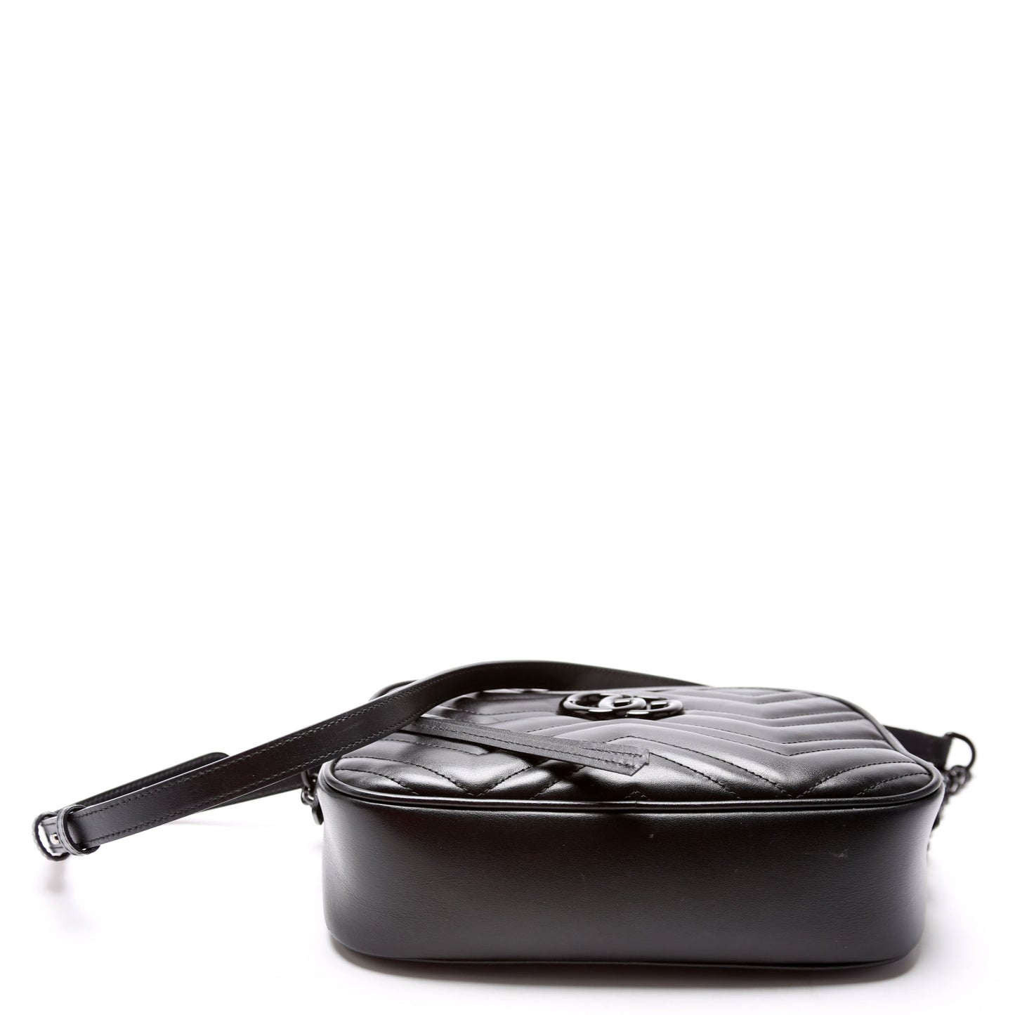 Gucci 447632 Marmont Small Leather Camera Black Bag