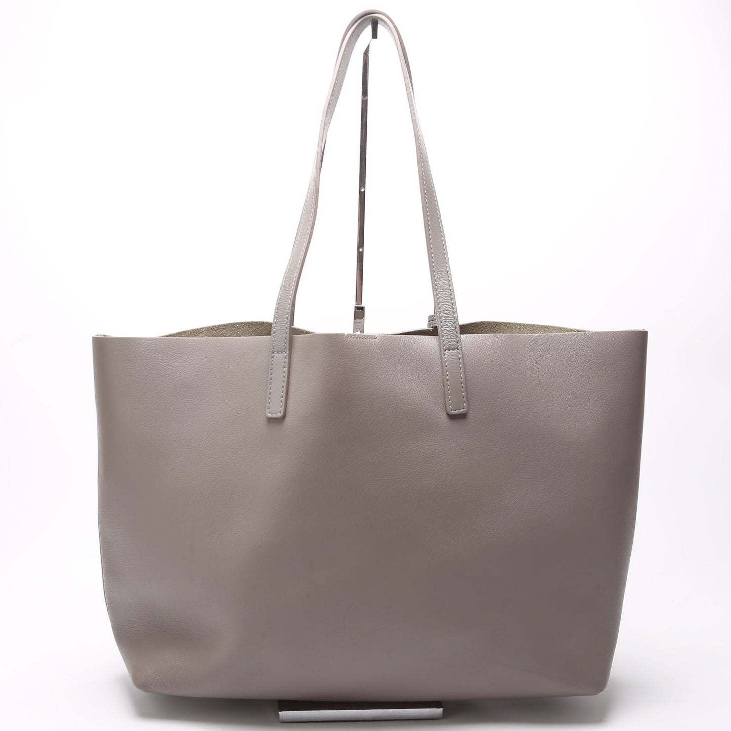Saint Laurent Shopping East/West Supple Leather 600281 Grey Bag
