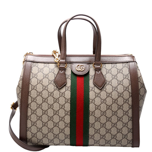 Gucci 524537 Ophidia GG Medium Tote Brown Bag