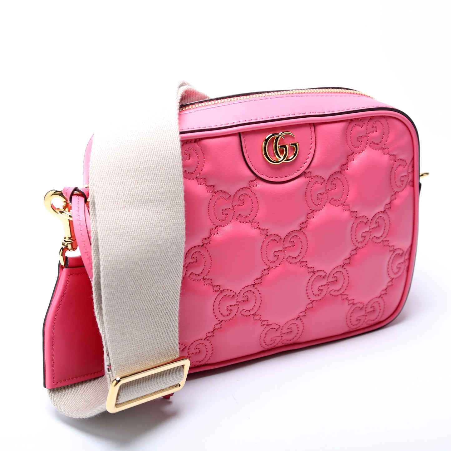 Gucci 702234 GG Matelasse Small Pink Bag