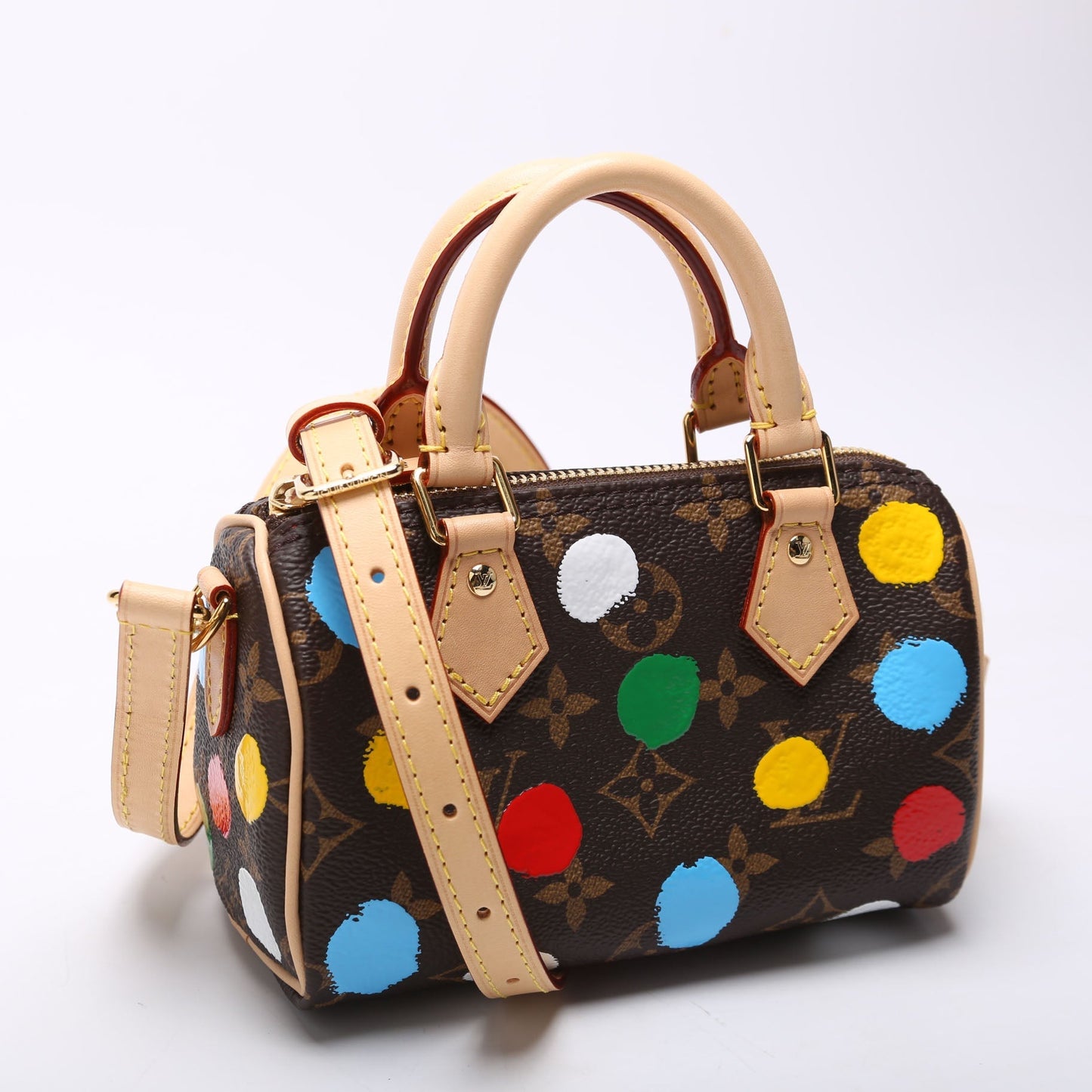 Louis Vuitton  X YK Nano Speedy Monogram Dots