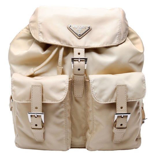 Prada 1BZ677 Re-Nylon Backpack Small Tan Bag