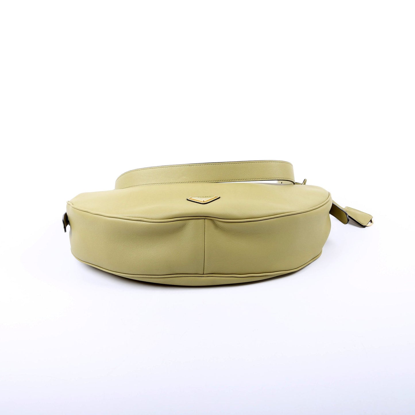 Prada 1BC255 Demi-Lune Calfskin Shoulder Large Bag