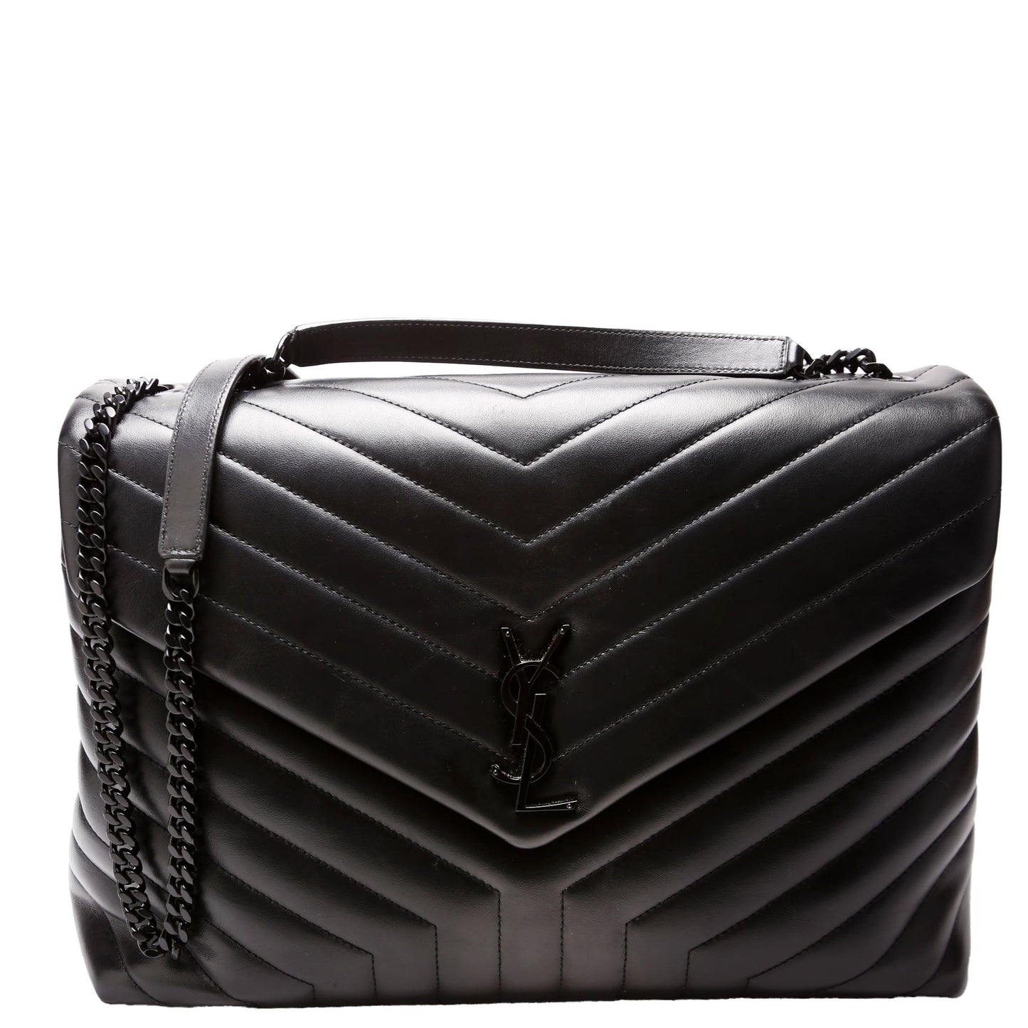 Saint Laurent LouLou Satchel Large 574947 Black Bag