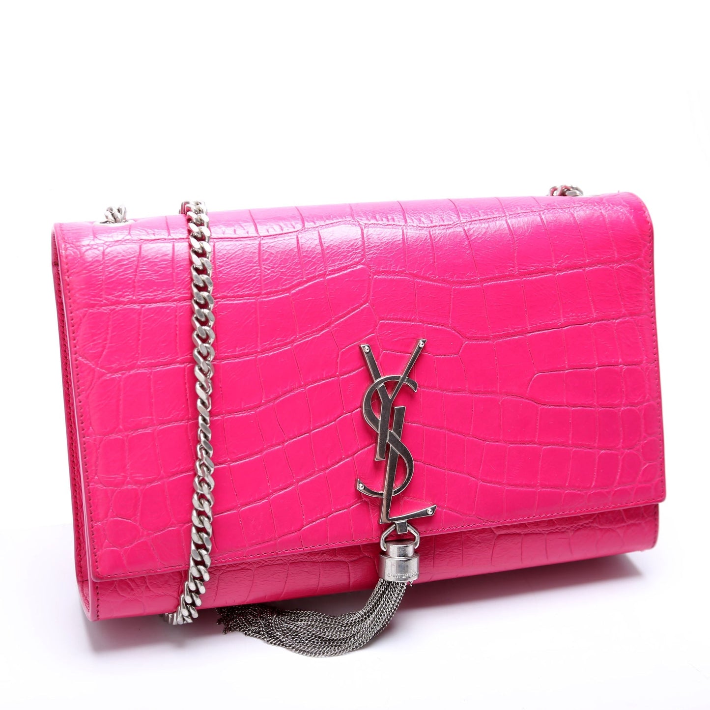 Saint Laurent Kate Tassel Satchel Medium 354119 Pink Bag