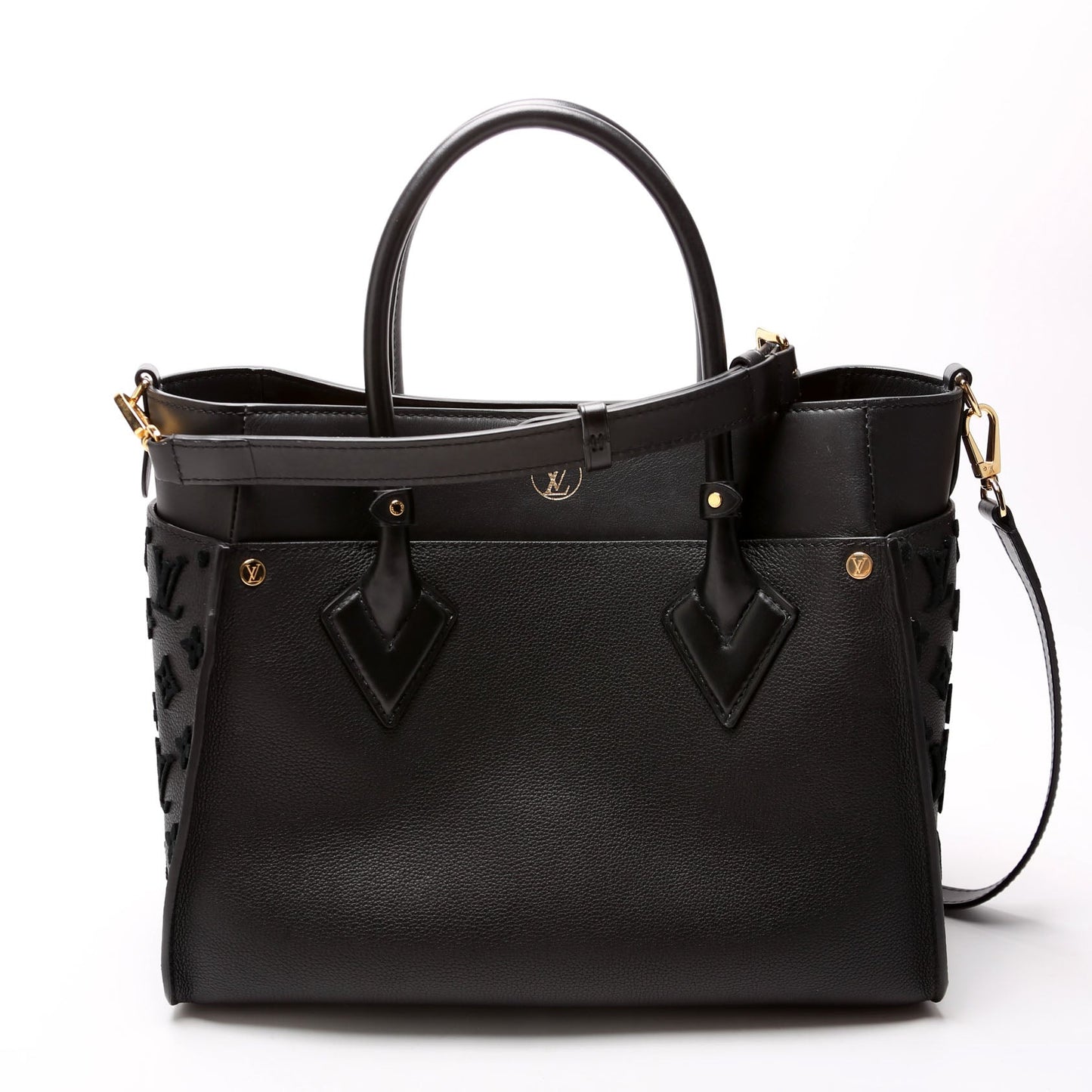 Louis Vuitton On My Side MM Calfskin Black