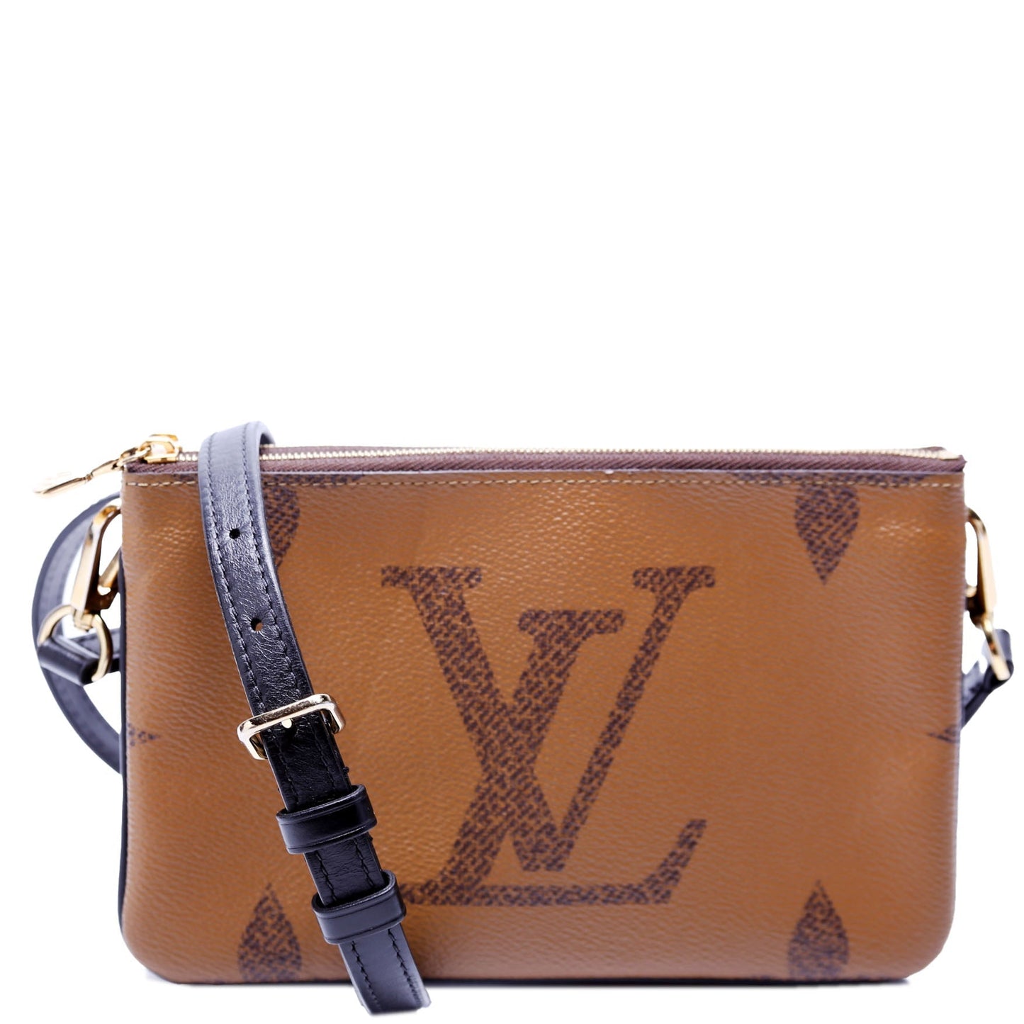 Louis Vuitton Double Zip Pochette Giant Reverse Monogram