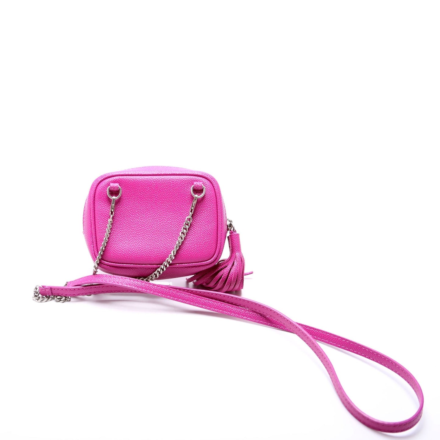 Saint Laurent 635088 Lou Baby Camera Grain De Poudre Fuscia Bag