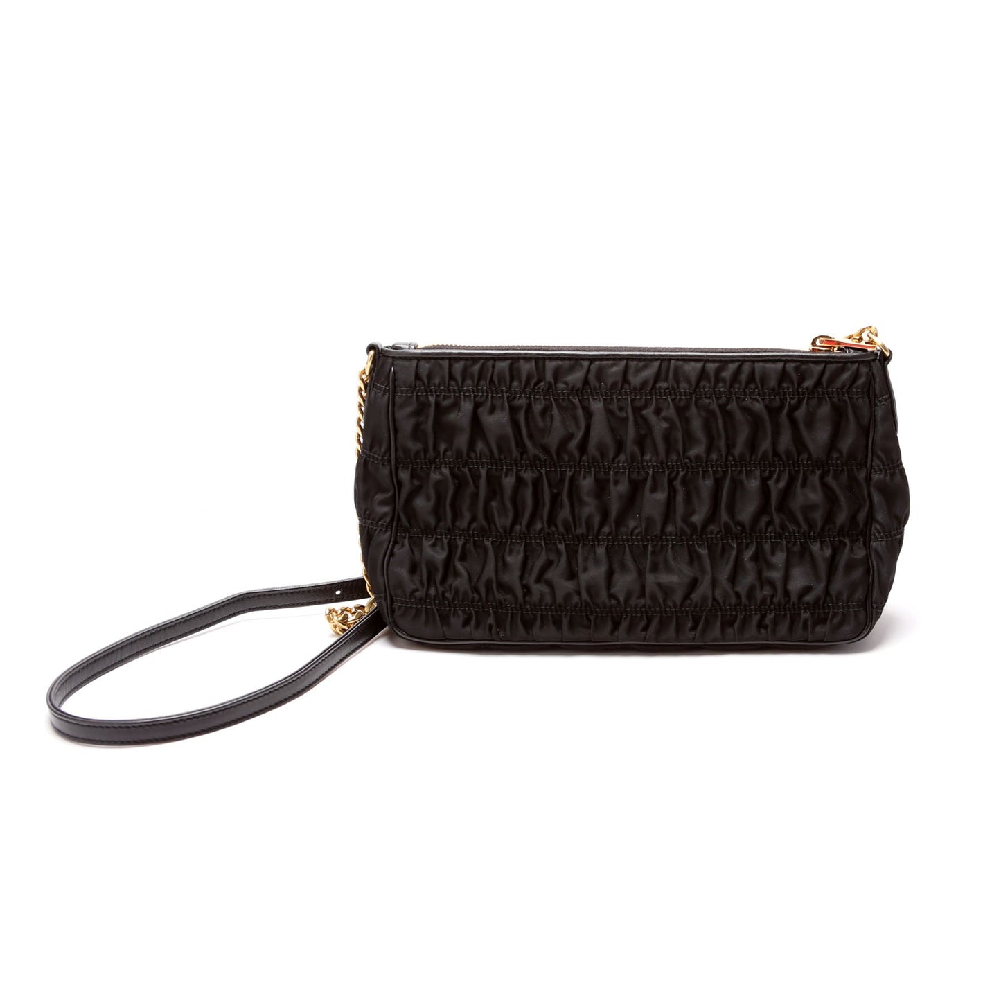 Prada 1BH152 Tessuto Nylon Gaufre Crossbody Black Bag