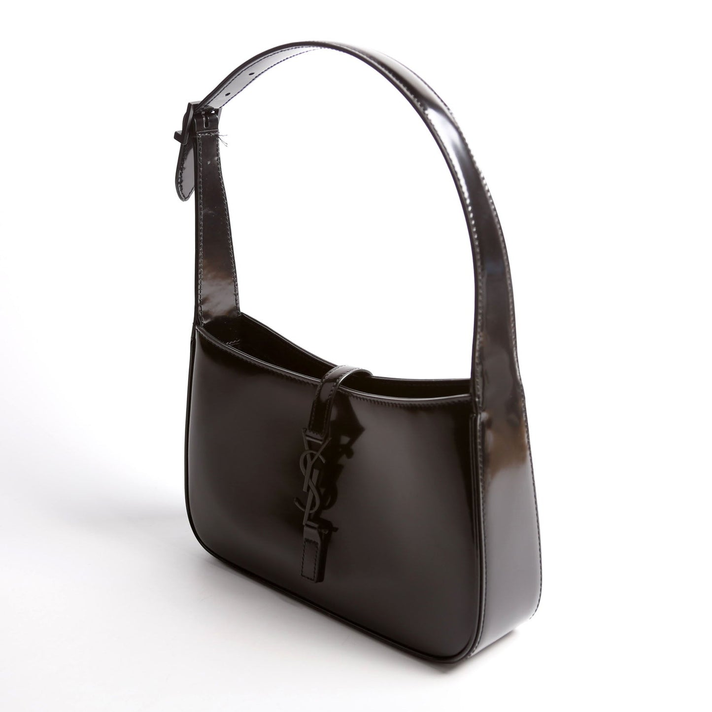 Saint Laurent 657228 Le 5 A 7 Hobo Leather Black Bag