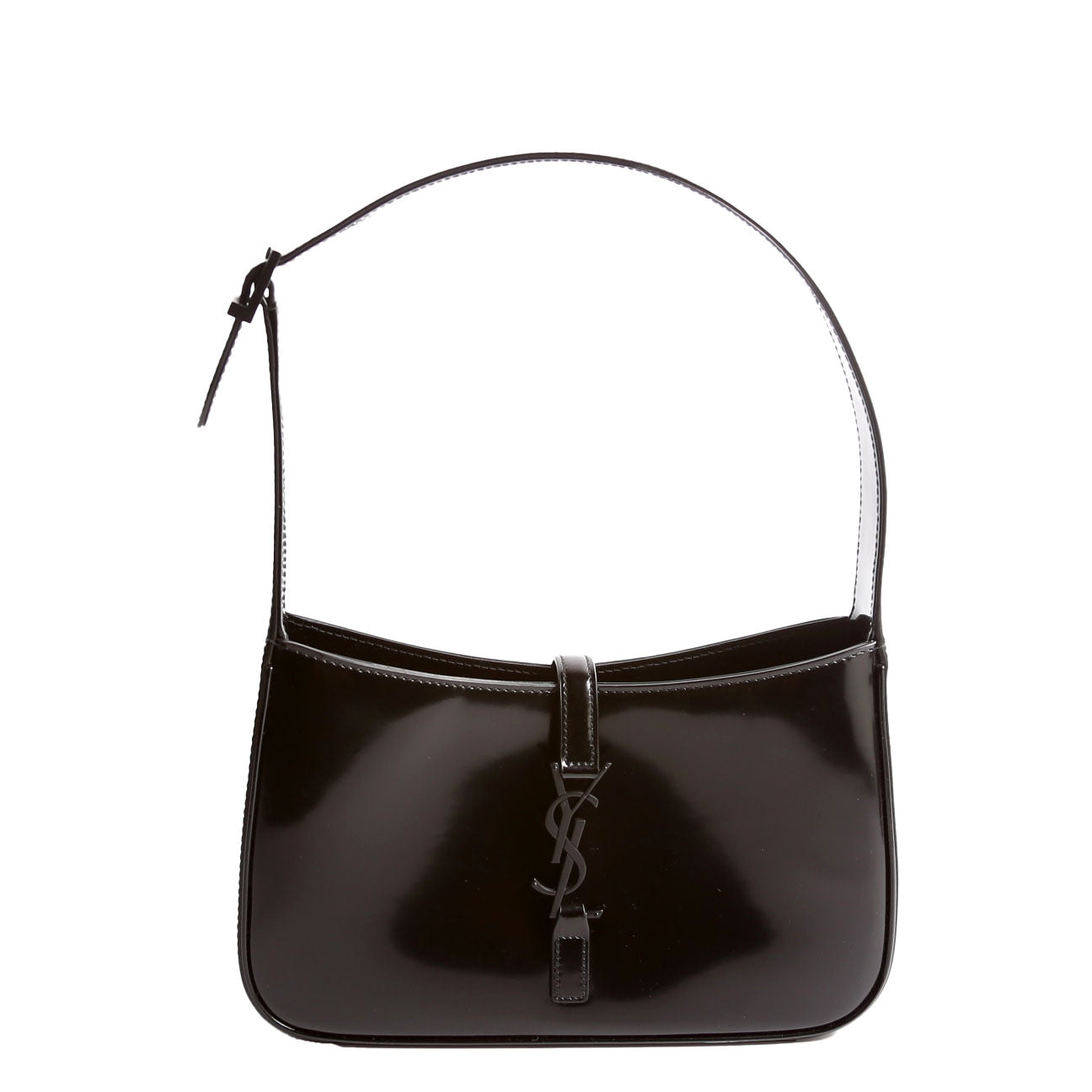 Saint Laurent 657228 Le 5 A 7 Hobo Leather Black Bag