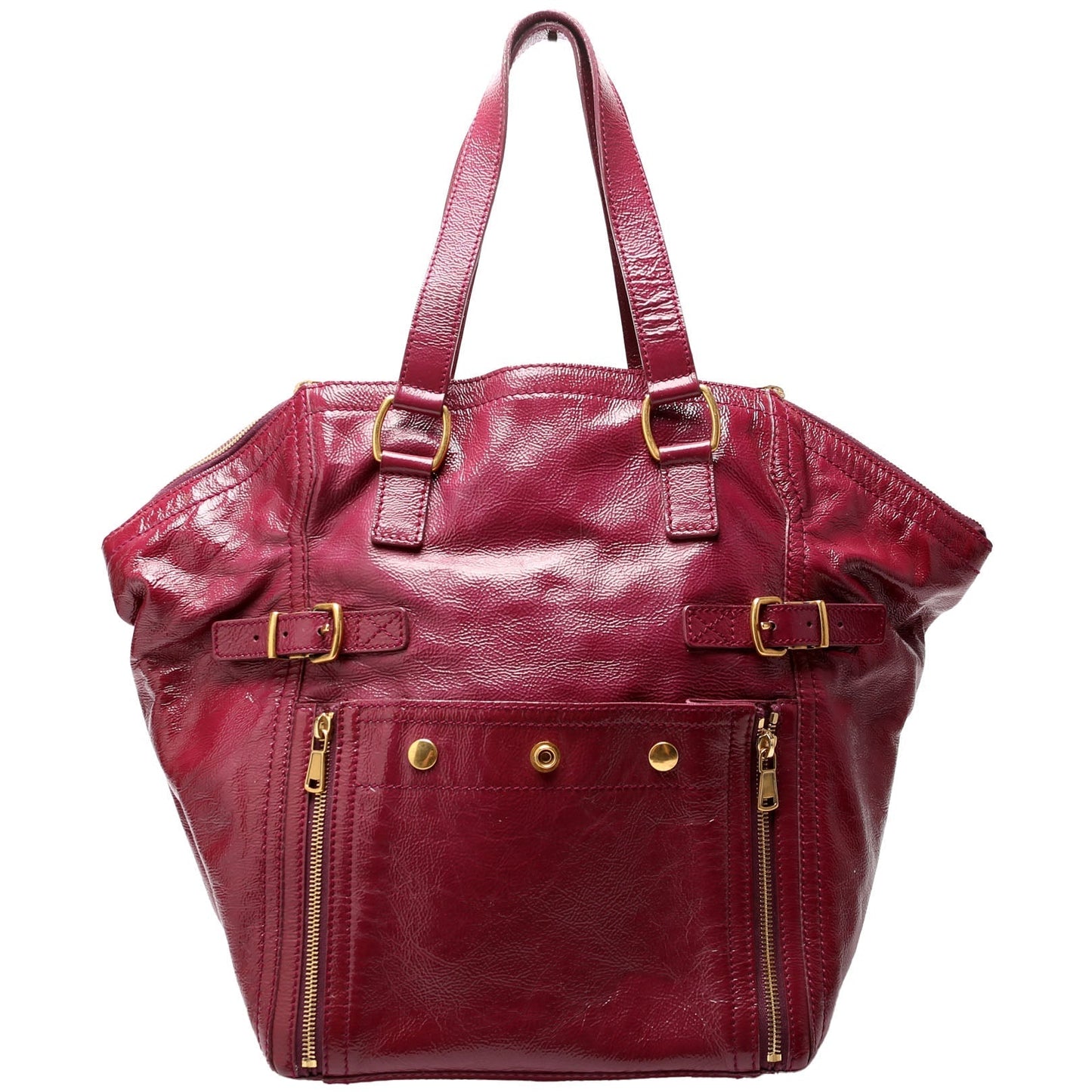 Saint Laurent 202649 Downtown Patent Leather Tote Bag