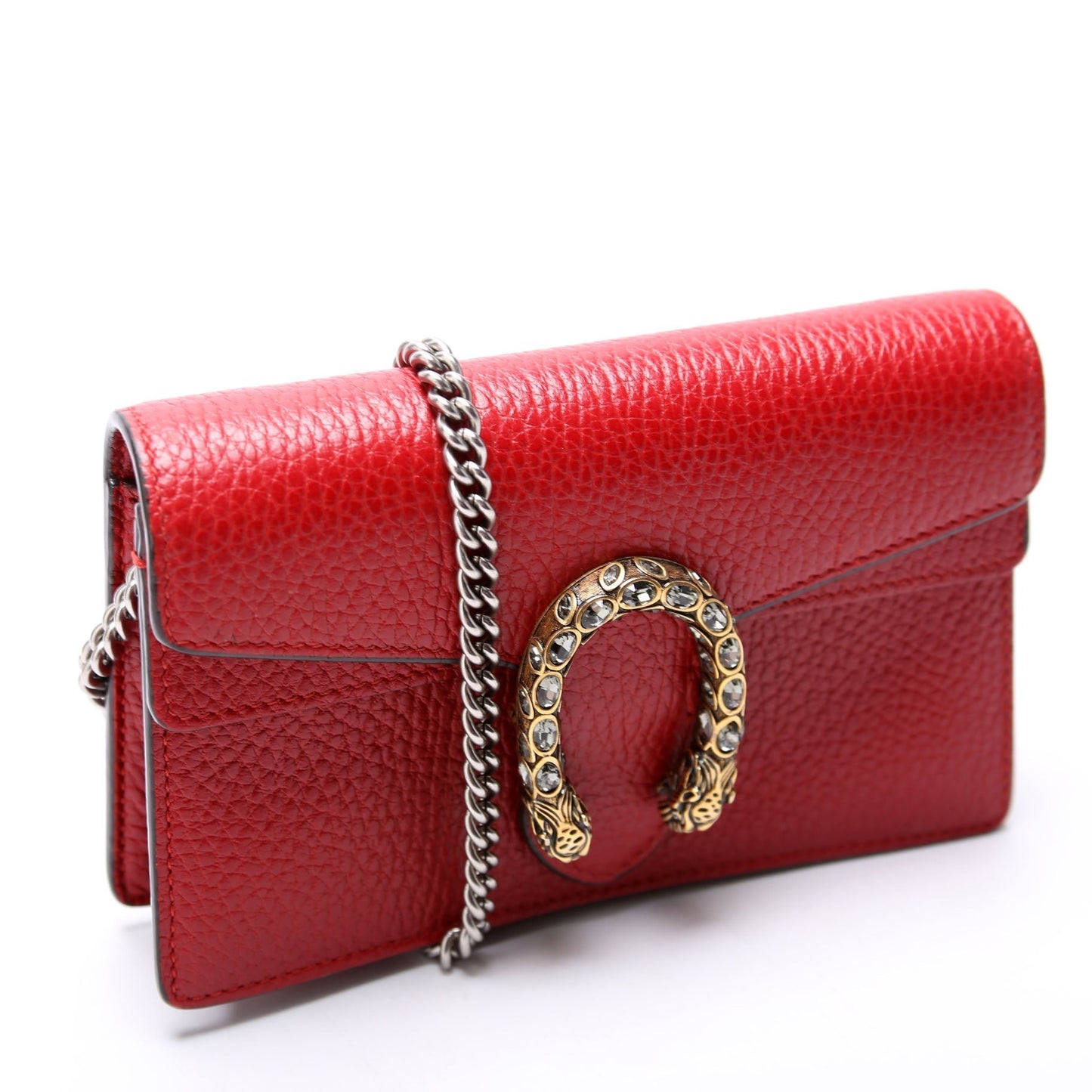 Gucci 476432 Dioysus Leather Super Mini Red Bag