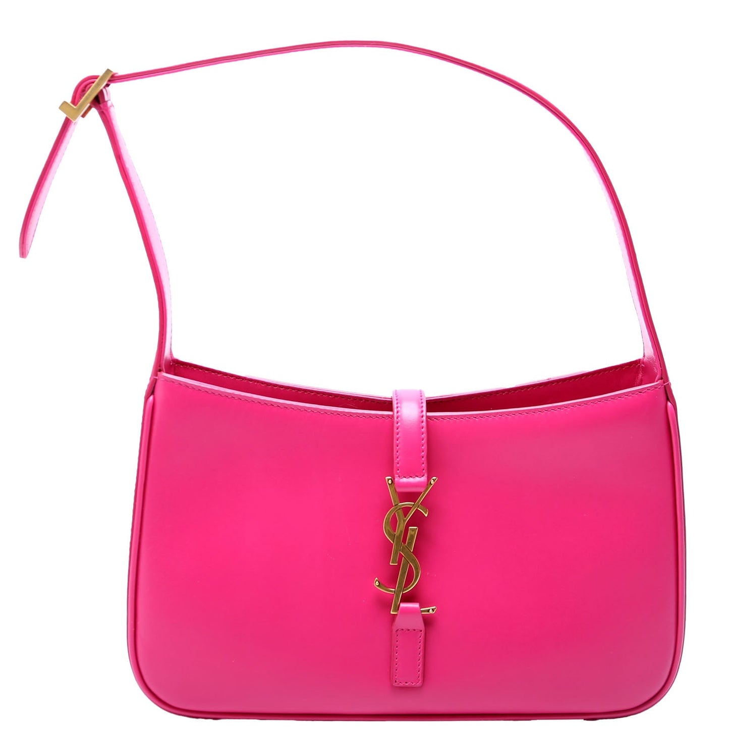 Saint Laurent 657228 Le 5 A 7 Hobo Leather Pink Bag