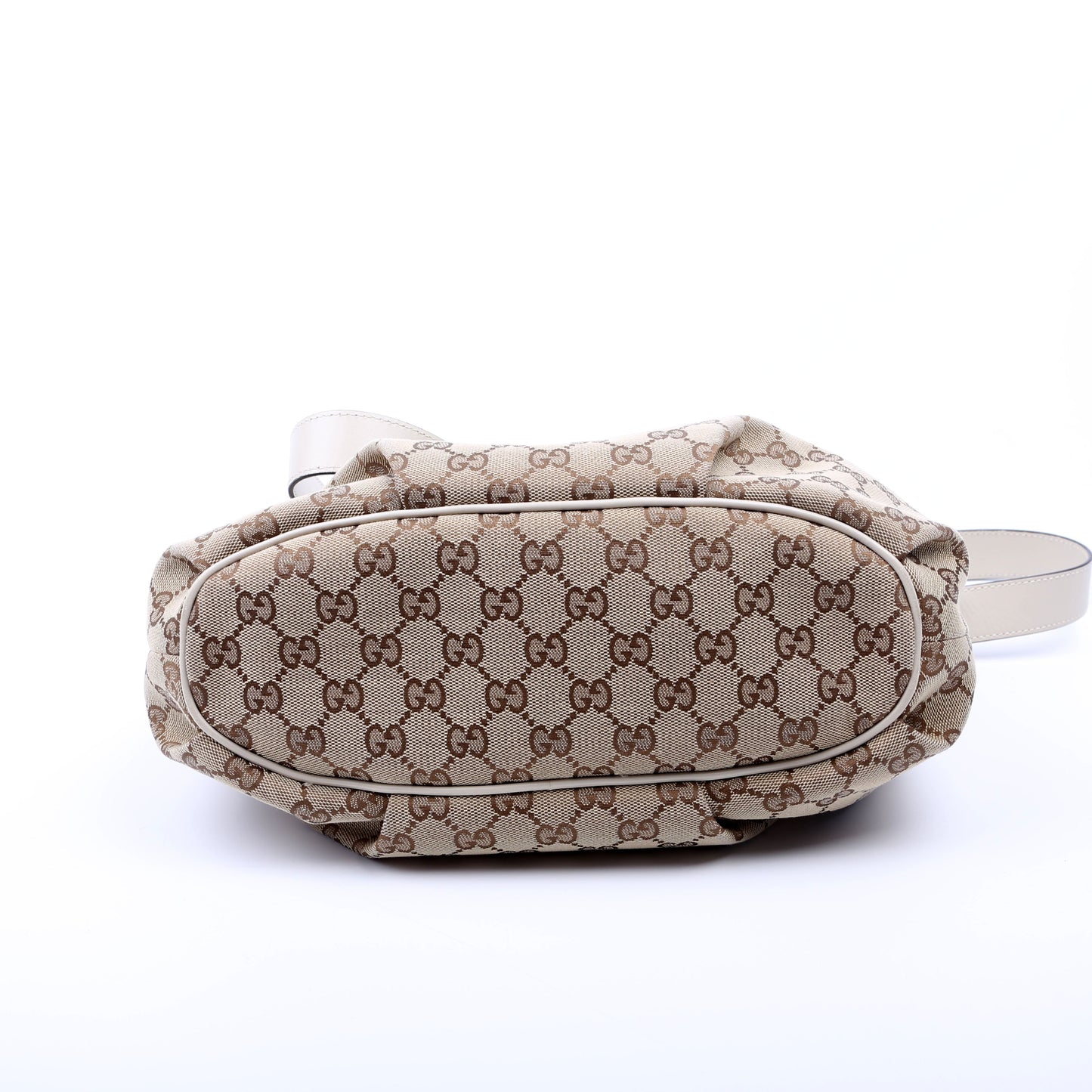 Gucci 388930 GG Canvas Shoulder White Bag