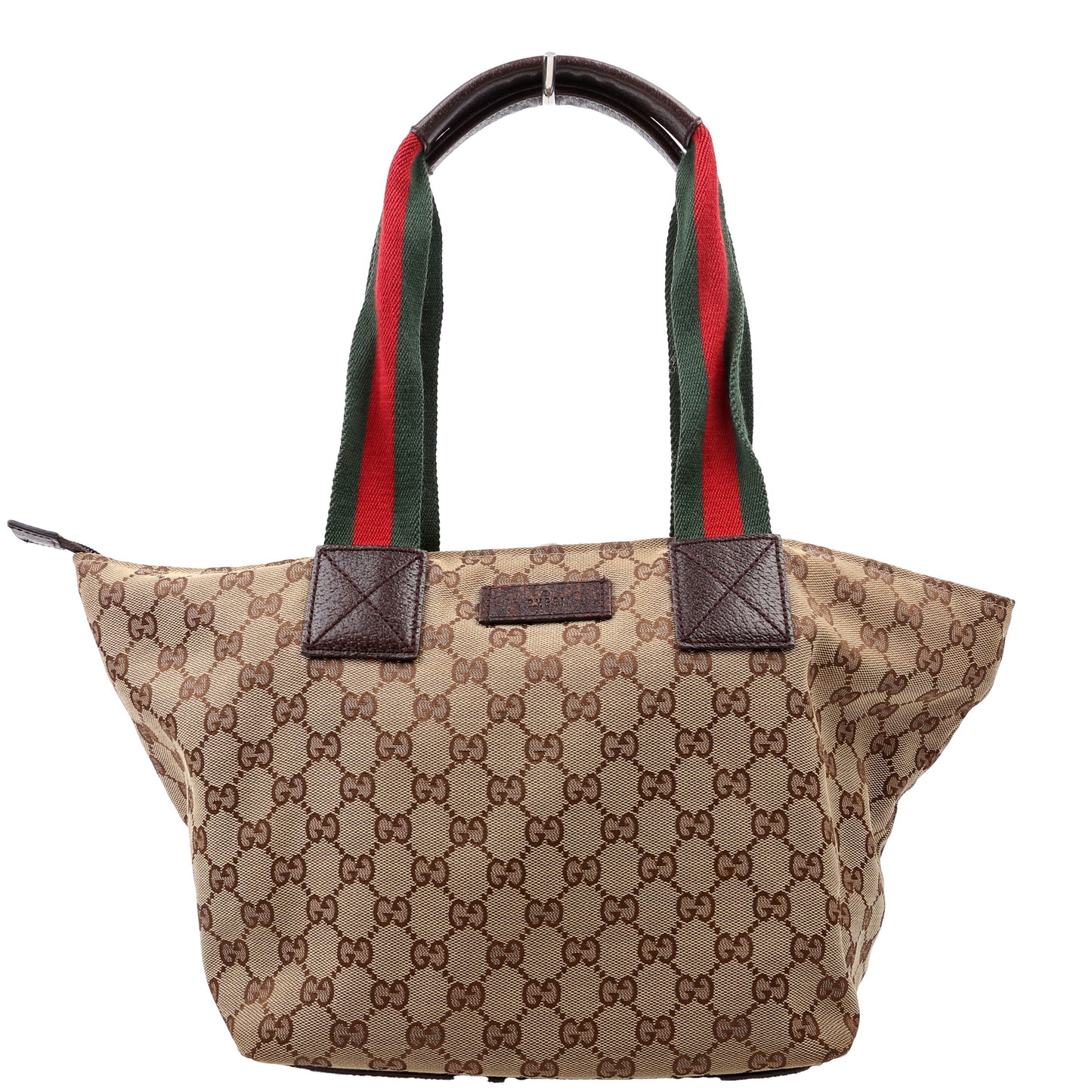 Gucci 131230 GG Canvas Web Bucket Tote Bag
