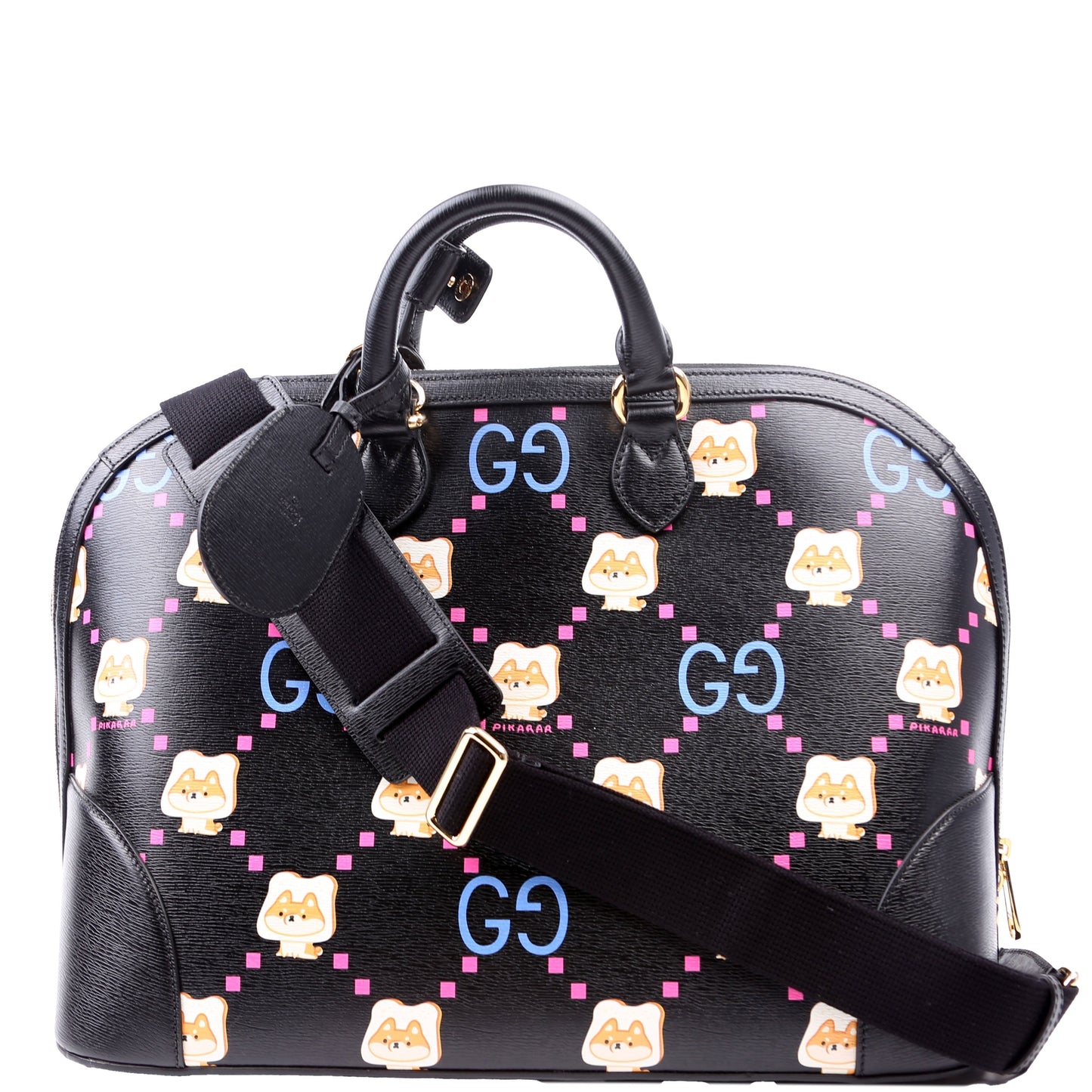 Gucci 739725 Dome Satchel Pikarar Black Bag