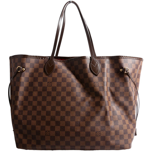 Louis Vuitton Neverfull GM Damier Ebene Red