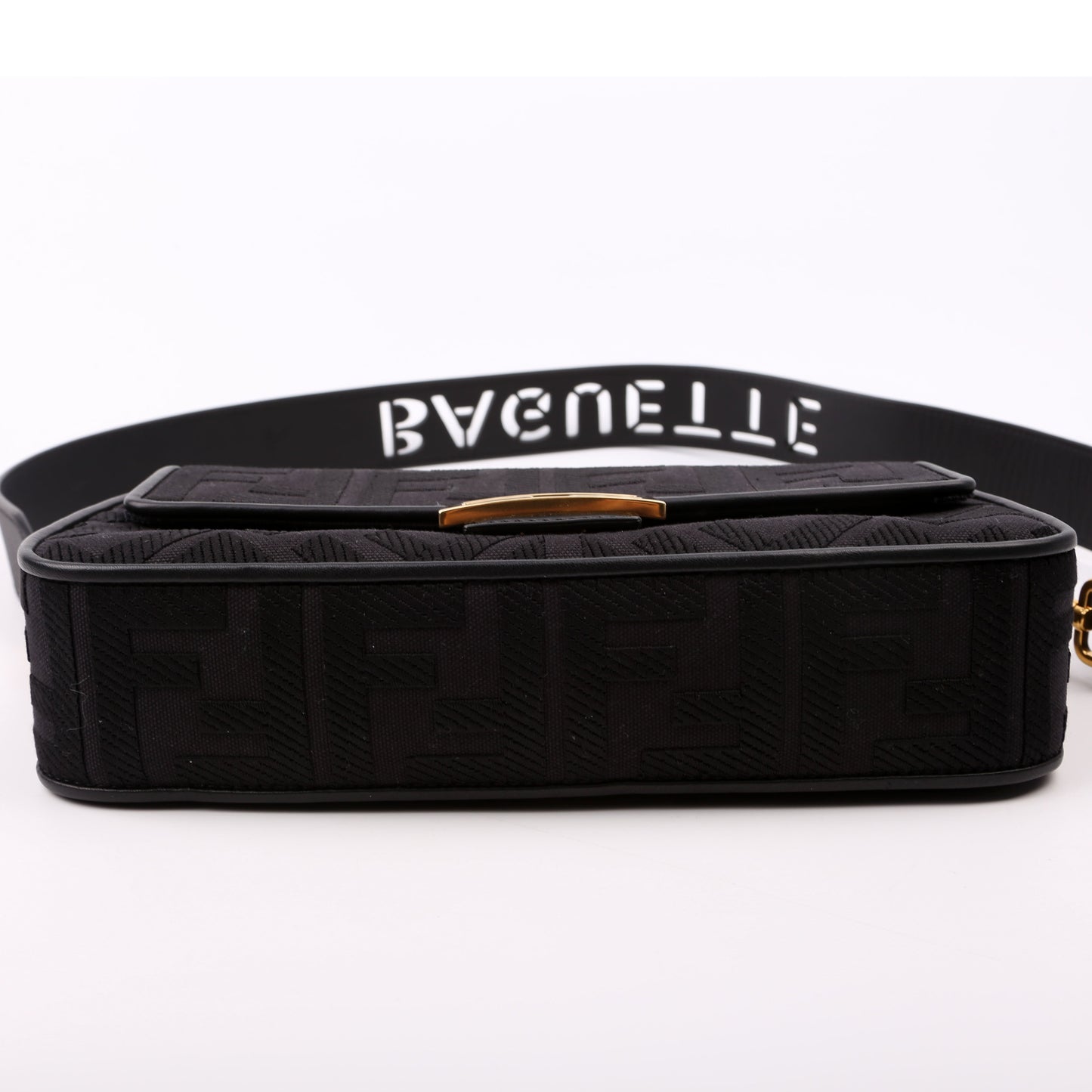 Fendi FF Jacquarduette Black Bag