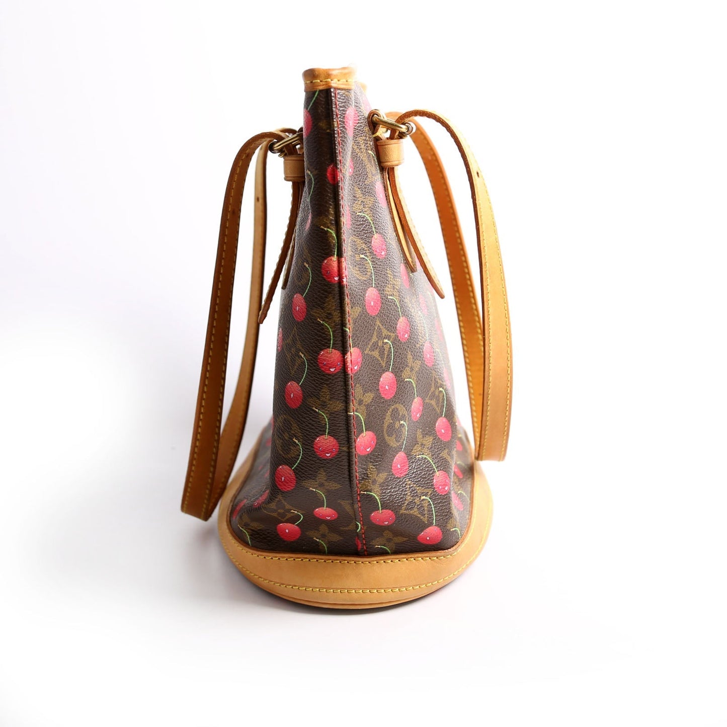 Louis Vuitton Petit Bucket Cerises Brown/Red