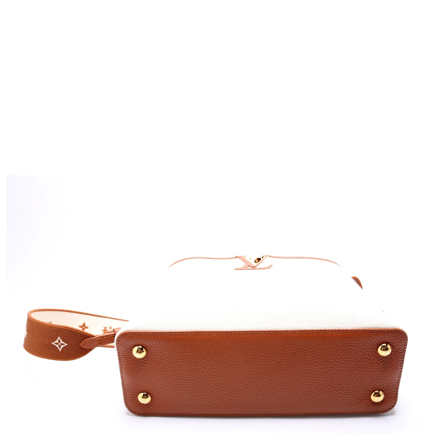 Louis Vuitton Capucines MM Taurillon Canvas Brown/Beige