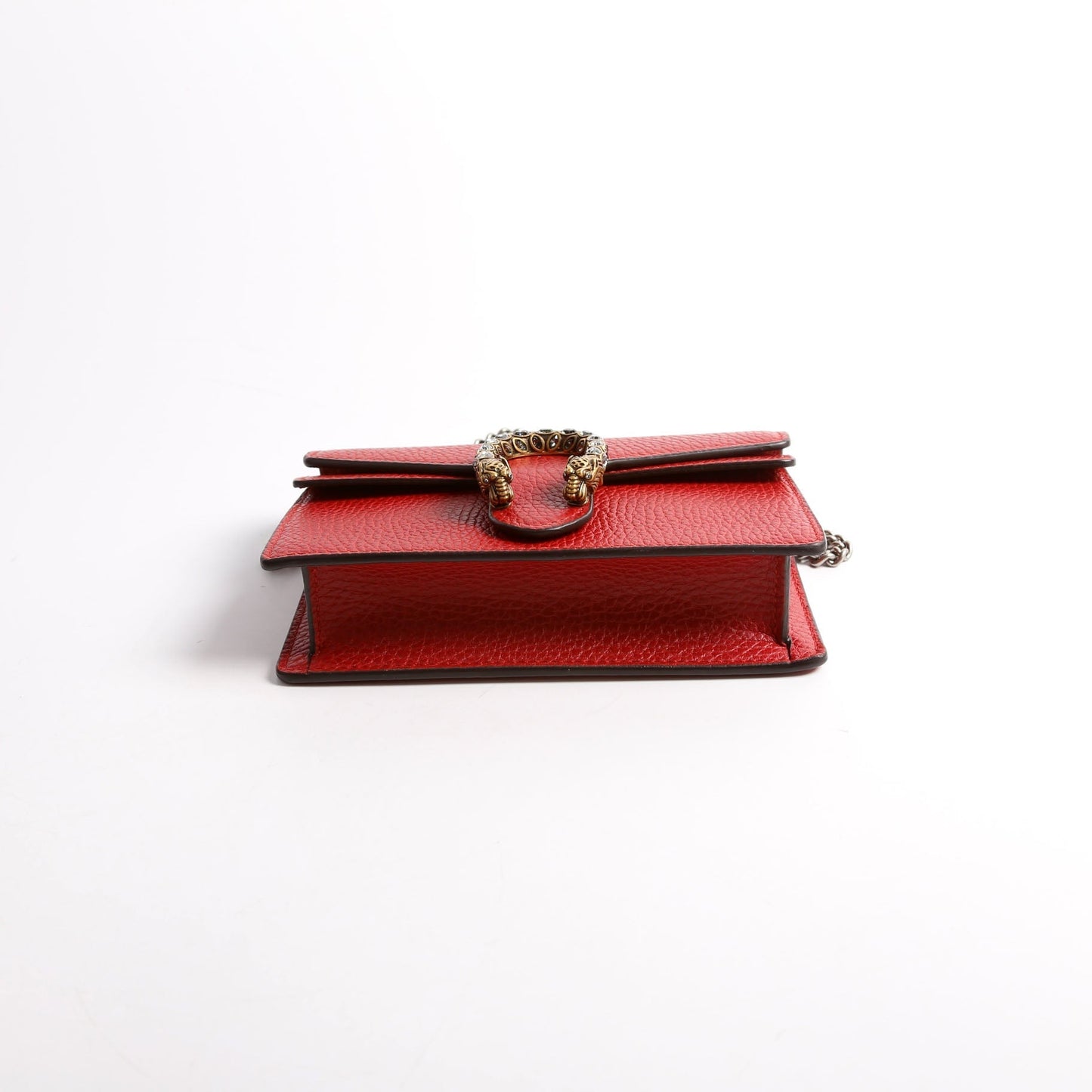 Gucci 476432 Dionysus Leather Super Mini Red Bag